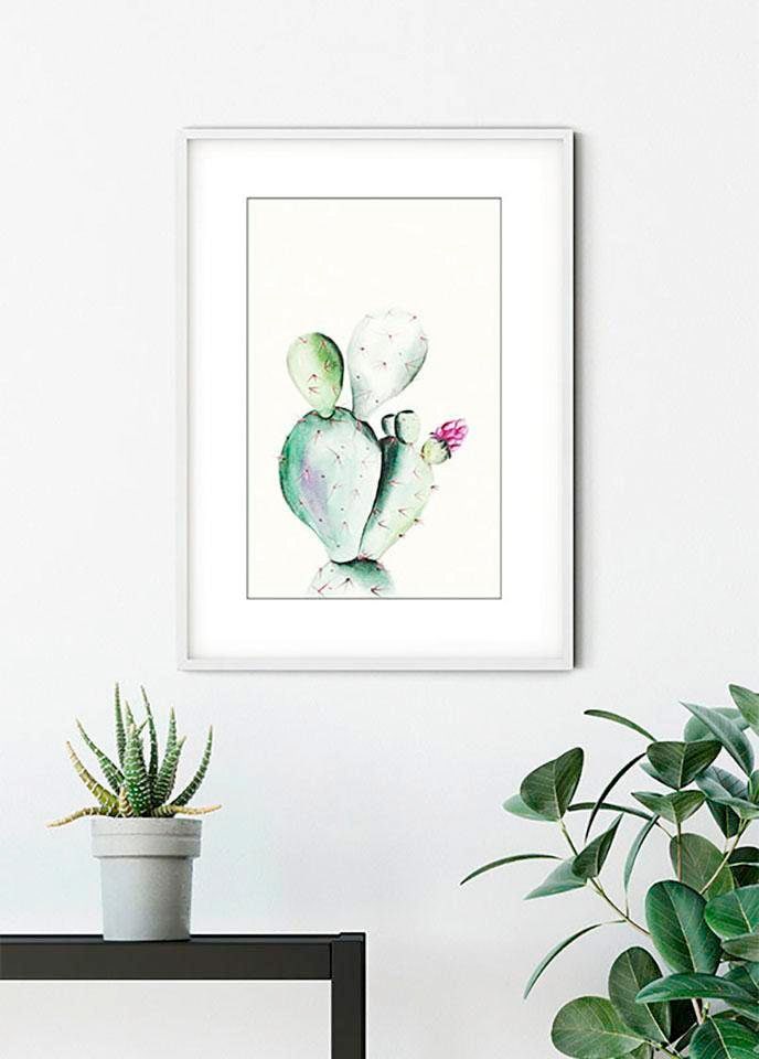 Komar Bild »Prickly Pear Watercolor«, Pflanzen-Blätter, (1 St.), Wandbild zur Dekoration - ohne Rahmen