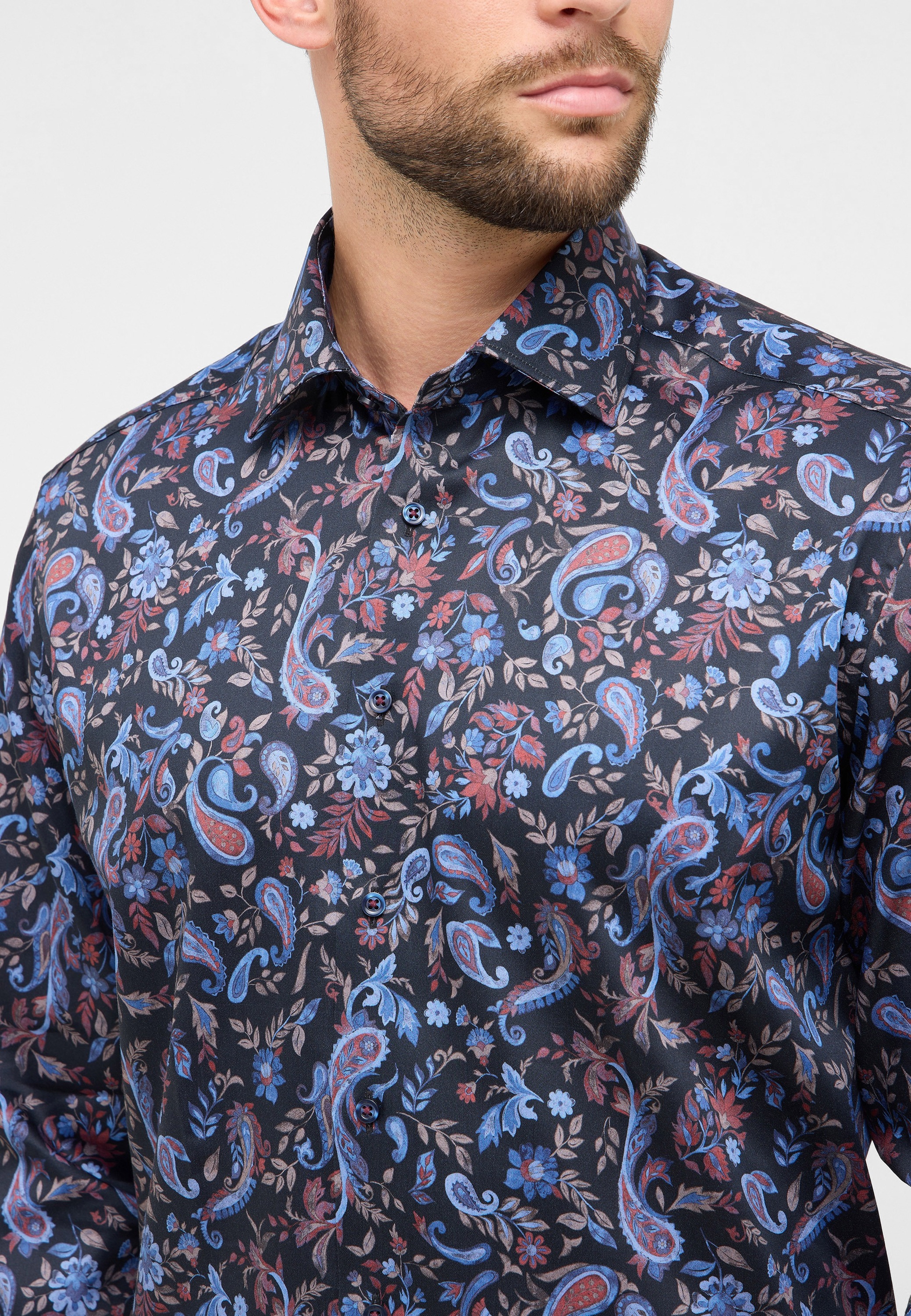 Thumbnail - Eterna Langarmhemd "COMFORT FIT" NON IRON (bügelfrei)