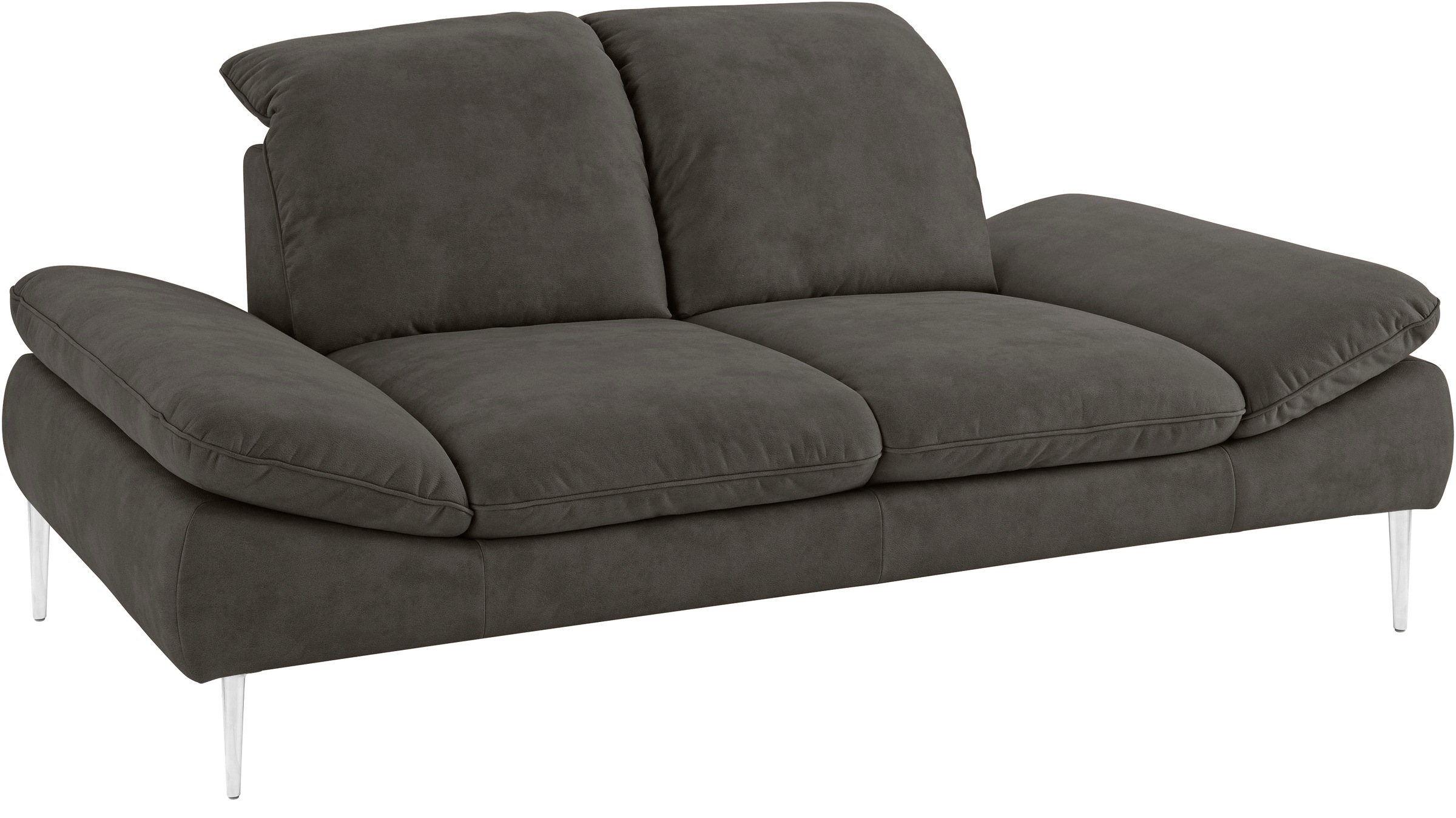 W.SCHILLIG 2-Sitzer »enjoy&MORE«, mit Sitztiefenverstellung, Füße silber matt, Breite 202 cm