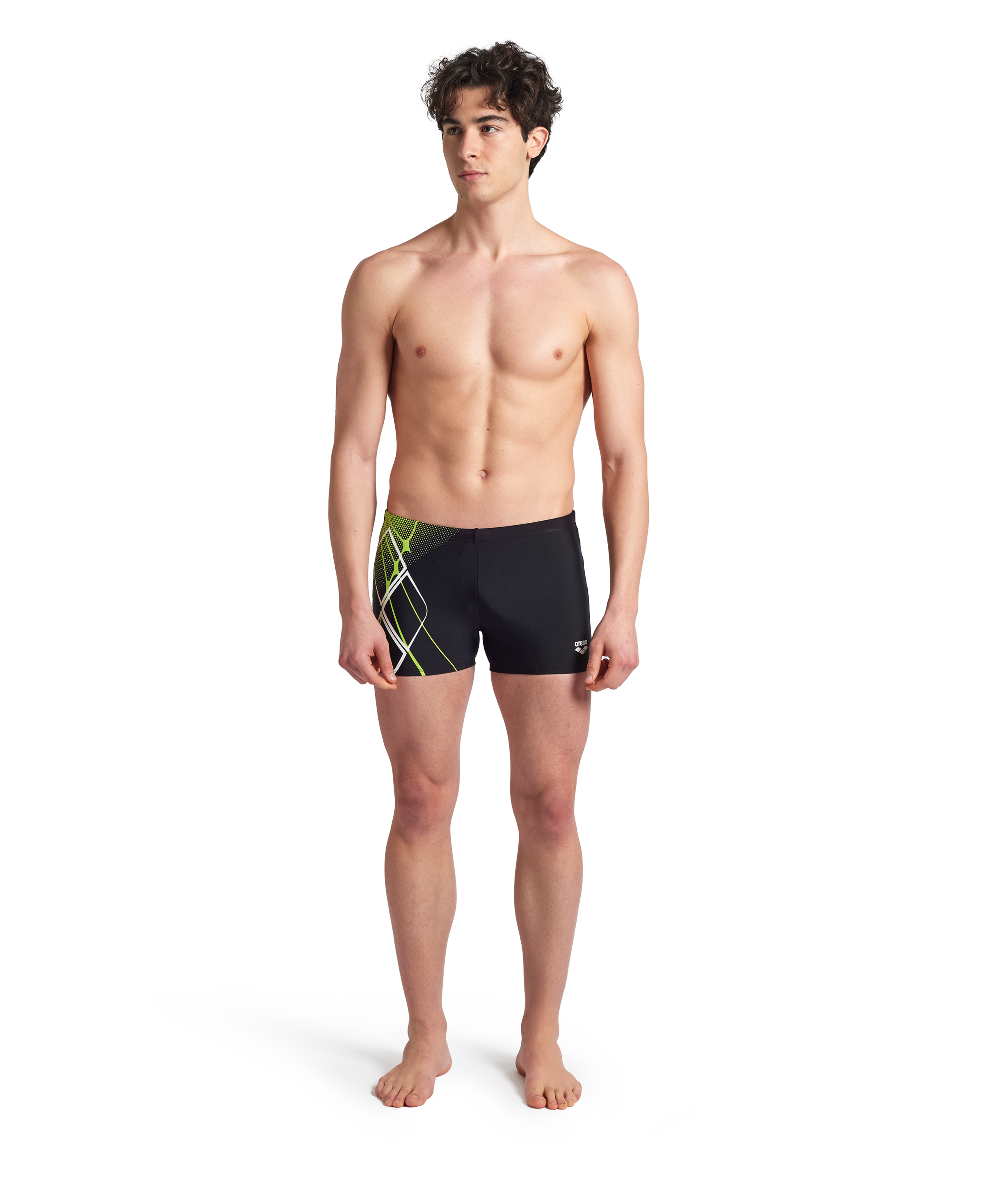 Thumbnail - Arena Badehose "ARENA GRAPHIC SWIM SHORT" mit UV-Schutz UPF50+, innenliegender Kordelzug, elastisches Material