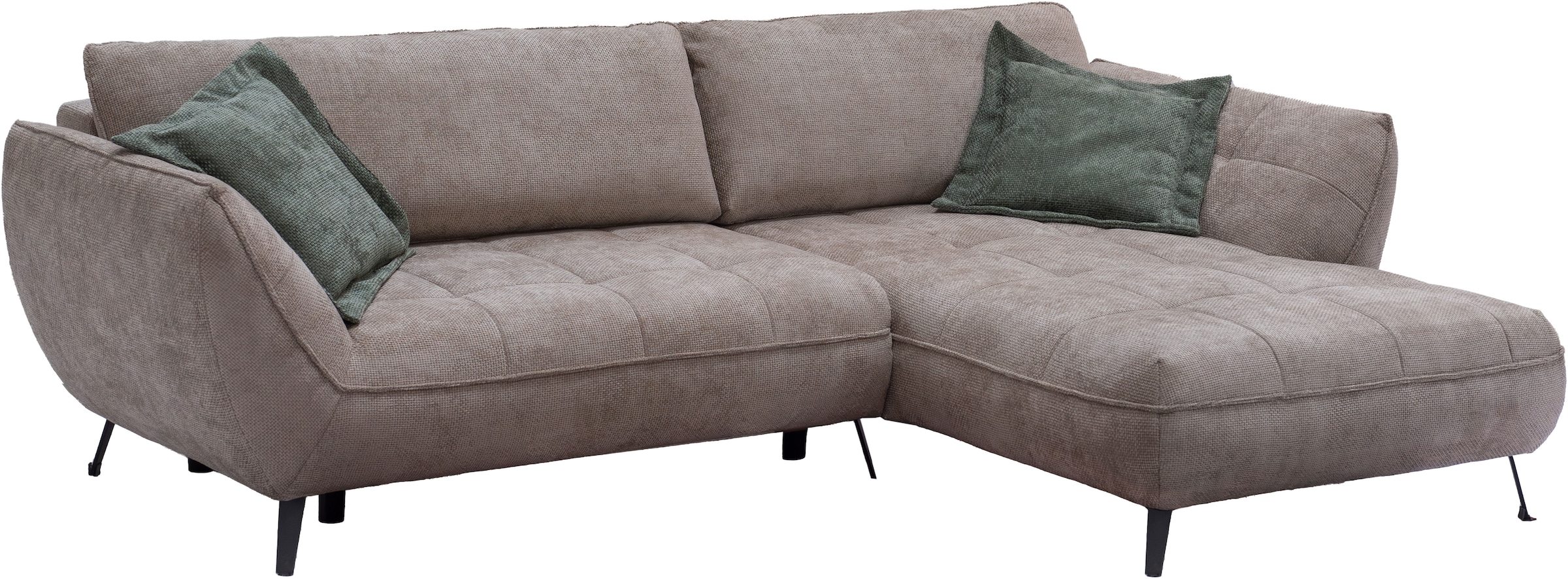 exxpo - sofa fashion Ecksofa »Samoa, bequem und modern, mit Easy-Lift-Bettfunktion, L-Form«, Ecksofa Samoa, inkl. Bettfunktion, Bettkasten und Rückenkissen