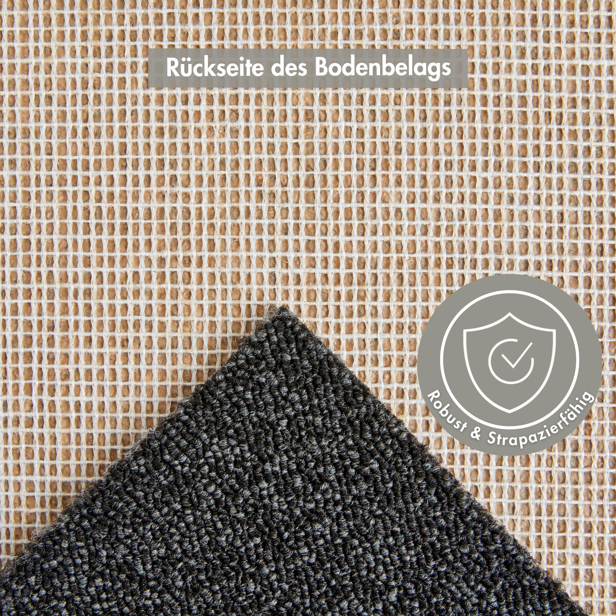 Andiamo Teppichboden »Matz, Schlinge, Made in Belgium«, rechteckig, 6 mm Höhe, meliert, Breite 400 cm oder 500 cm, strapazierfähig & pflegeleicht