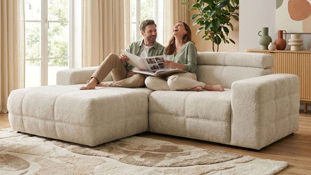 OTTO home Ecksofa "Ballerup 211 x 175 cm, auch mit verstellbarer Sitztiefe" Kopfteile verstellbar, Pet Friendly Bezug, L-Form