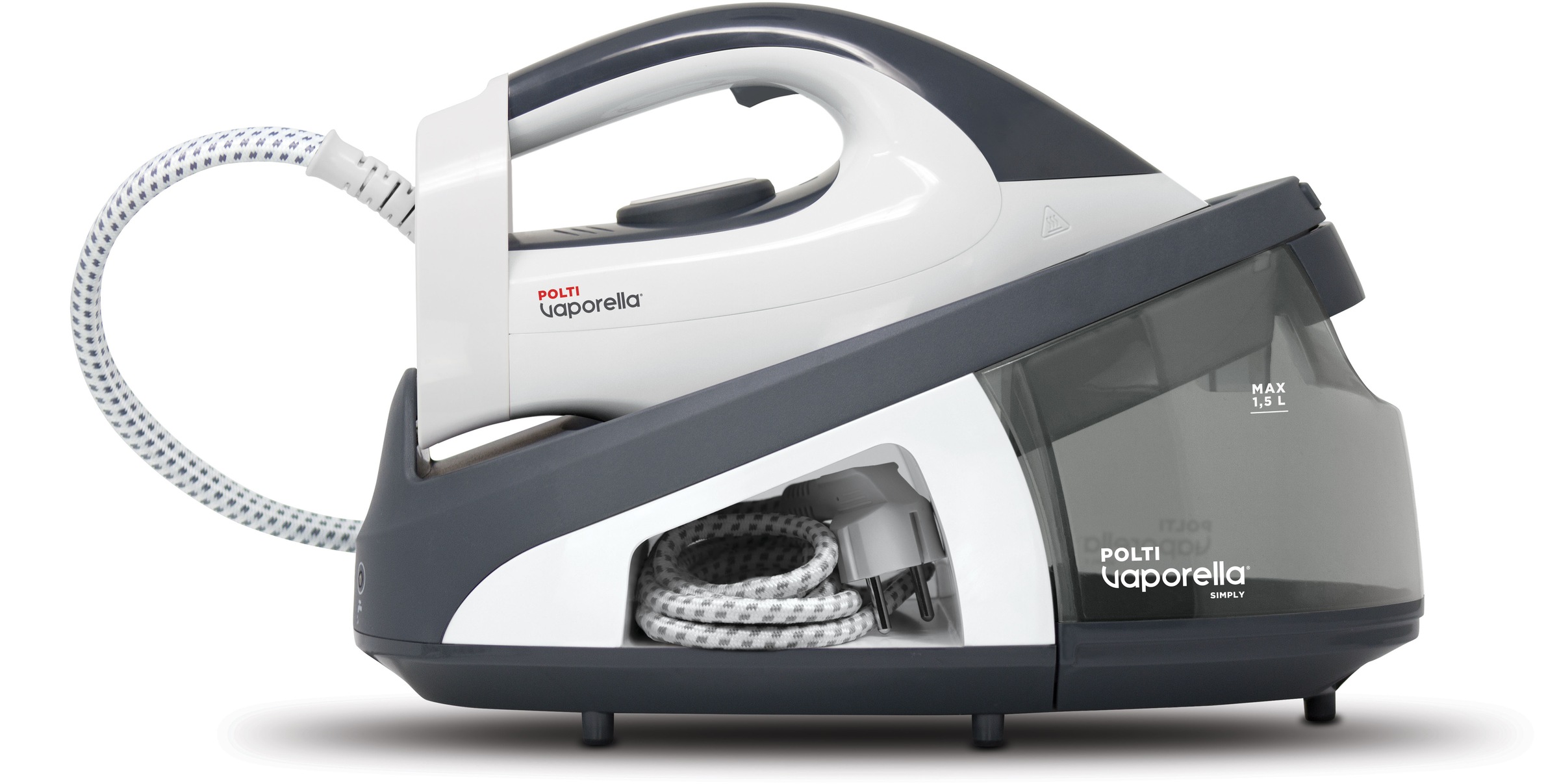 POLTI Dampfbügelstation "VAPORELLA Simply VS10.10", grau, Dampfbügelstationen