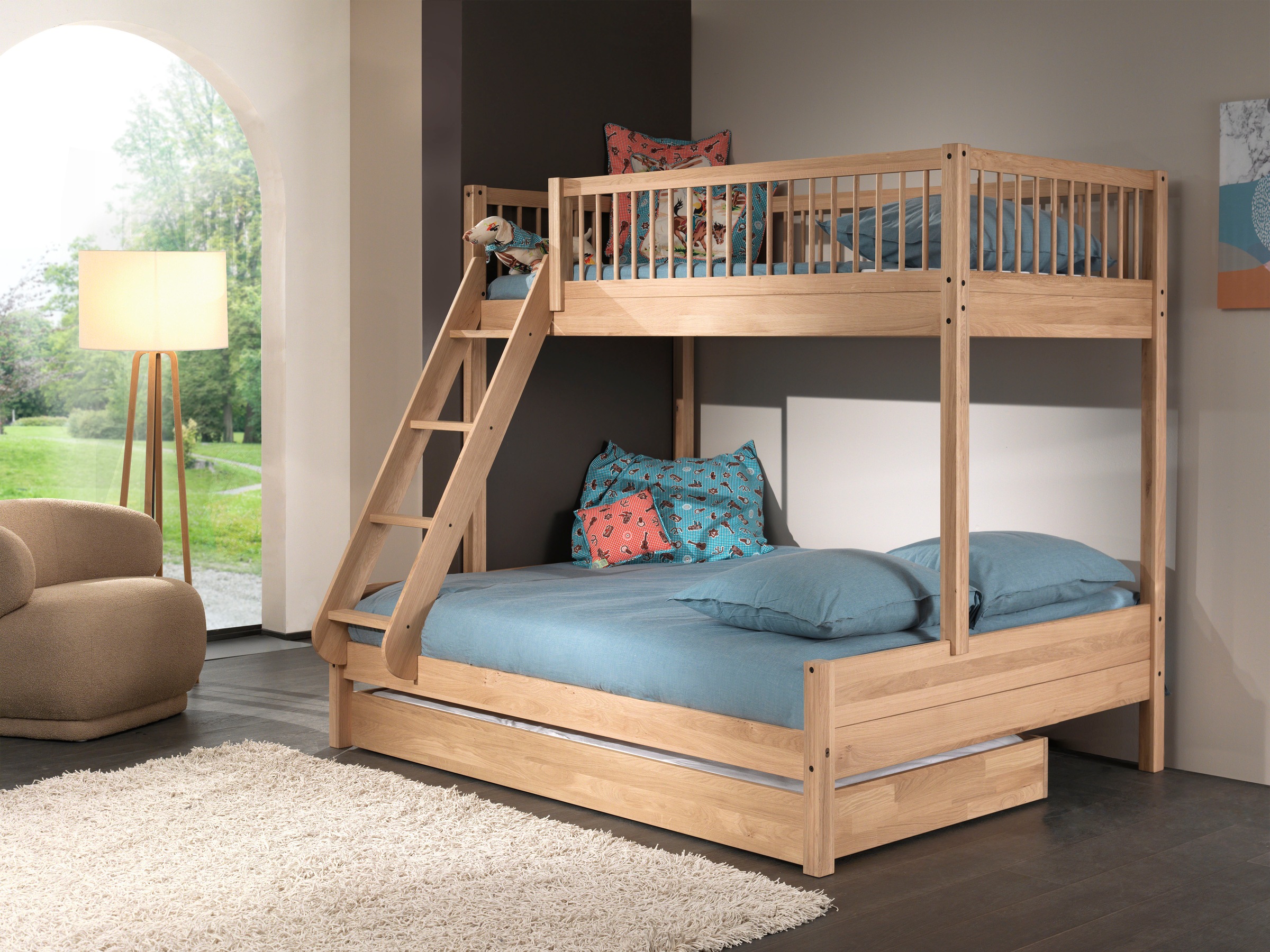 Vipack Etagenbett "Forrest Massivholzbett Made in Europe, stabil und hochwe günstig online kaufen