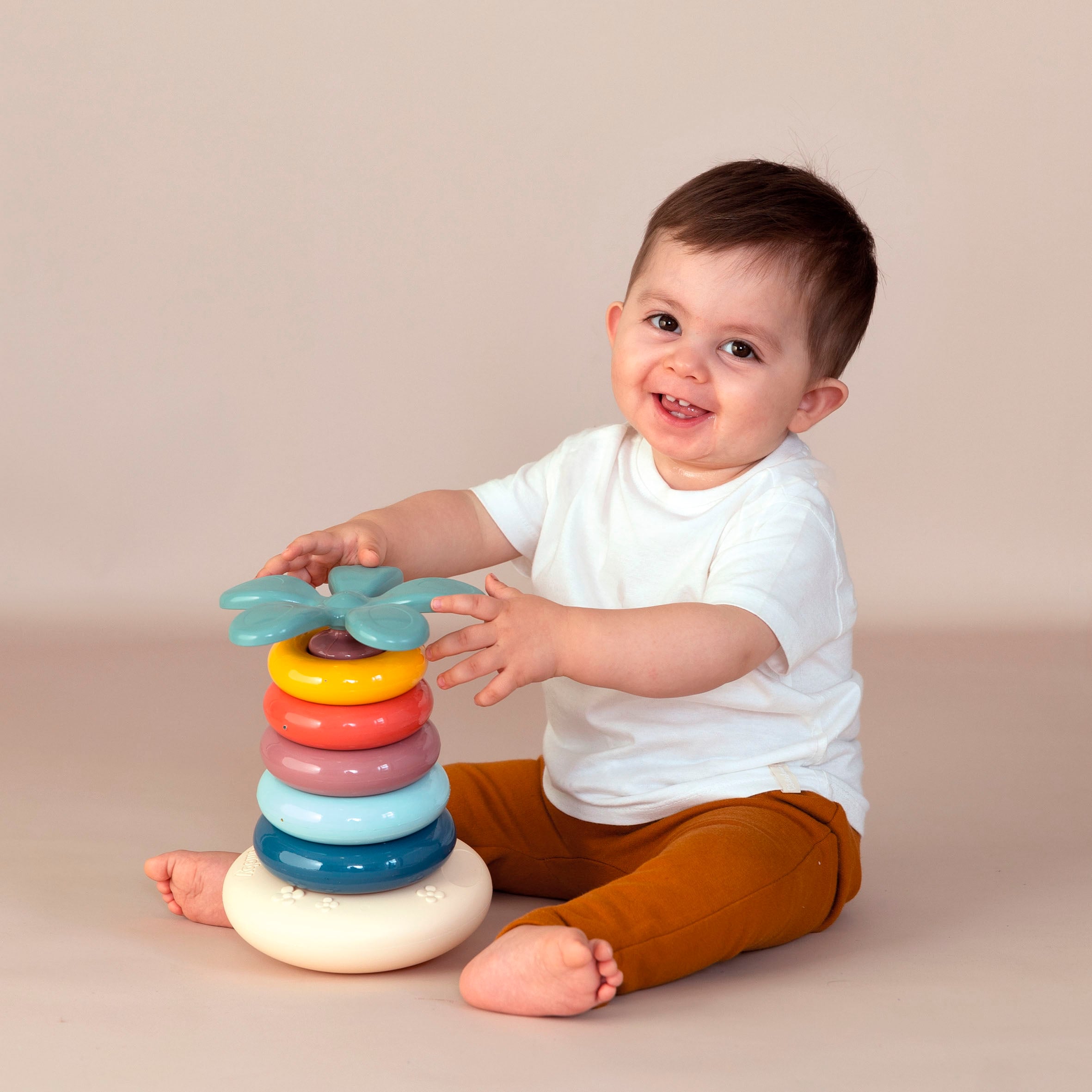 Smoby Steckspielzeug »Little Smoby Stehauf-Ringpyramide«, Made in Europe
