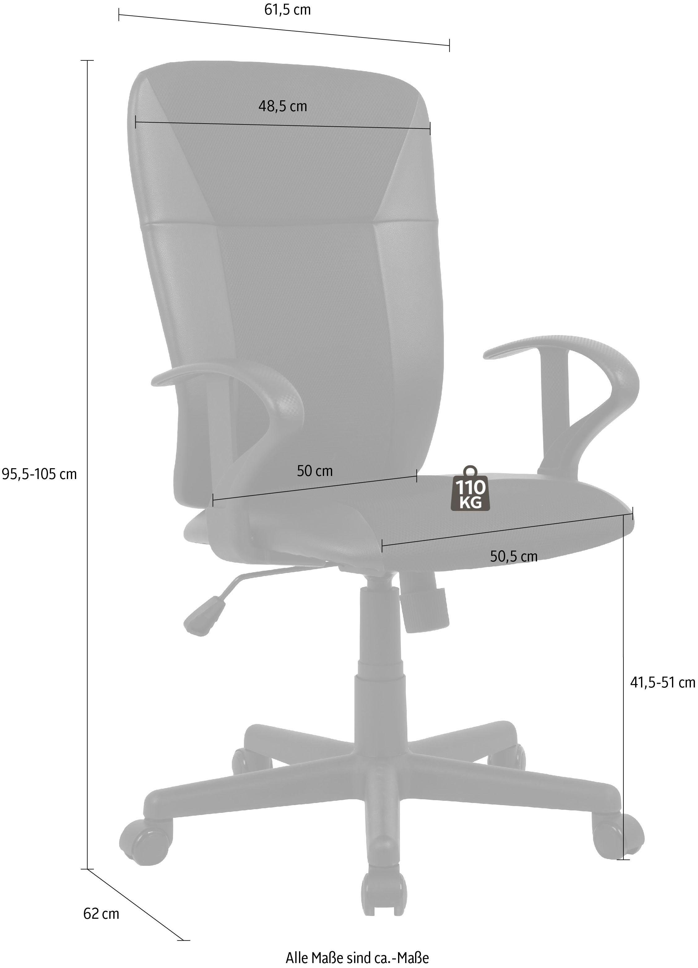 bestellen INOSIGN komfortabel Bürostuhl, und Kunstleder-Netzstoff, | BAUR stylish