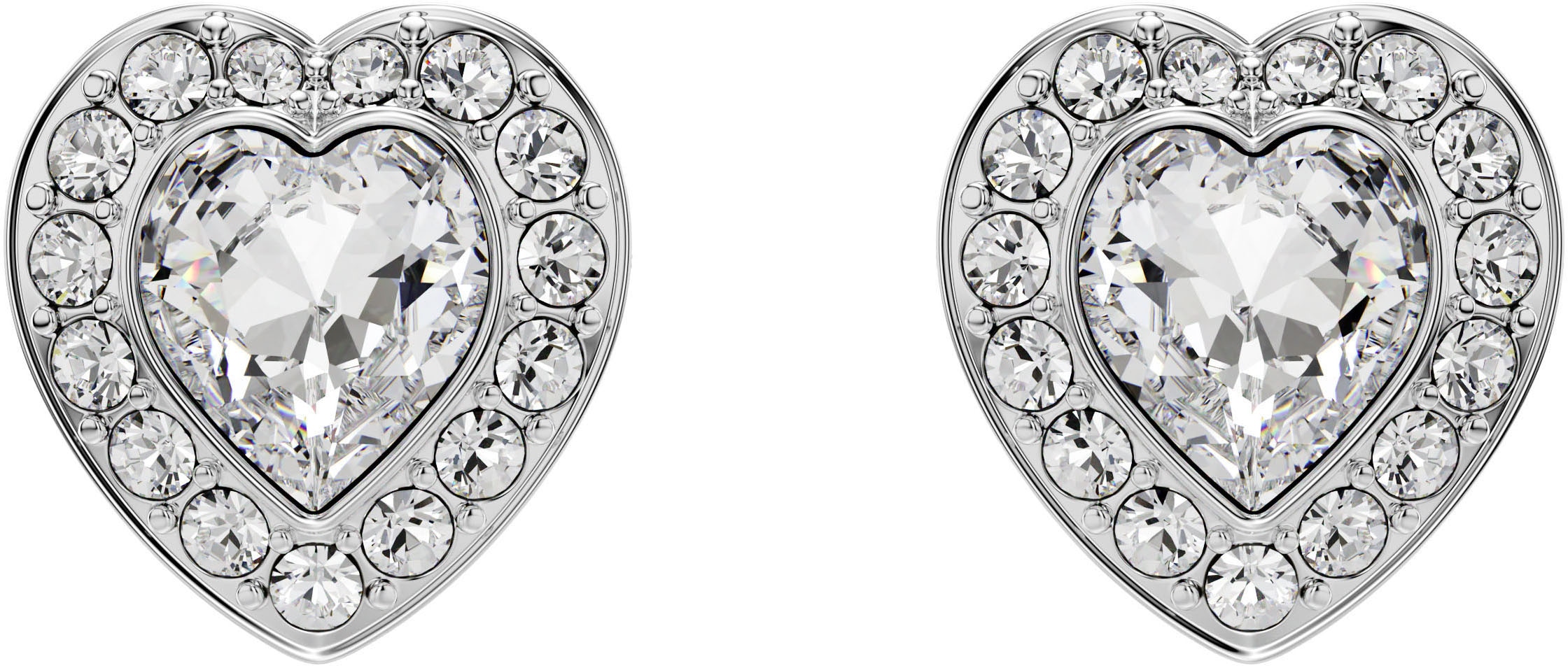 Swarovski Paar Ohrstecker »Schmuck Geschenk Ariana Grande Ohrringe Herz, 5720859«, mit Swarovski® Kristall