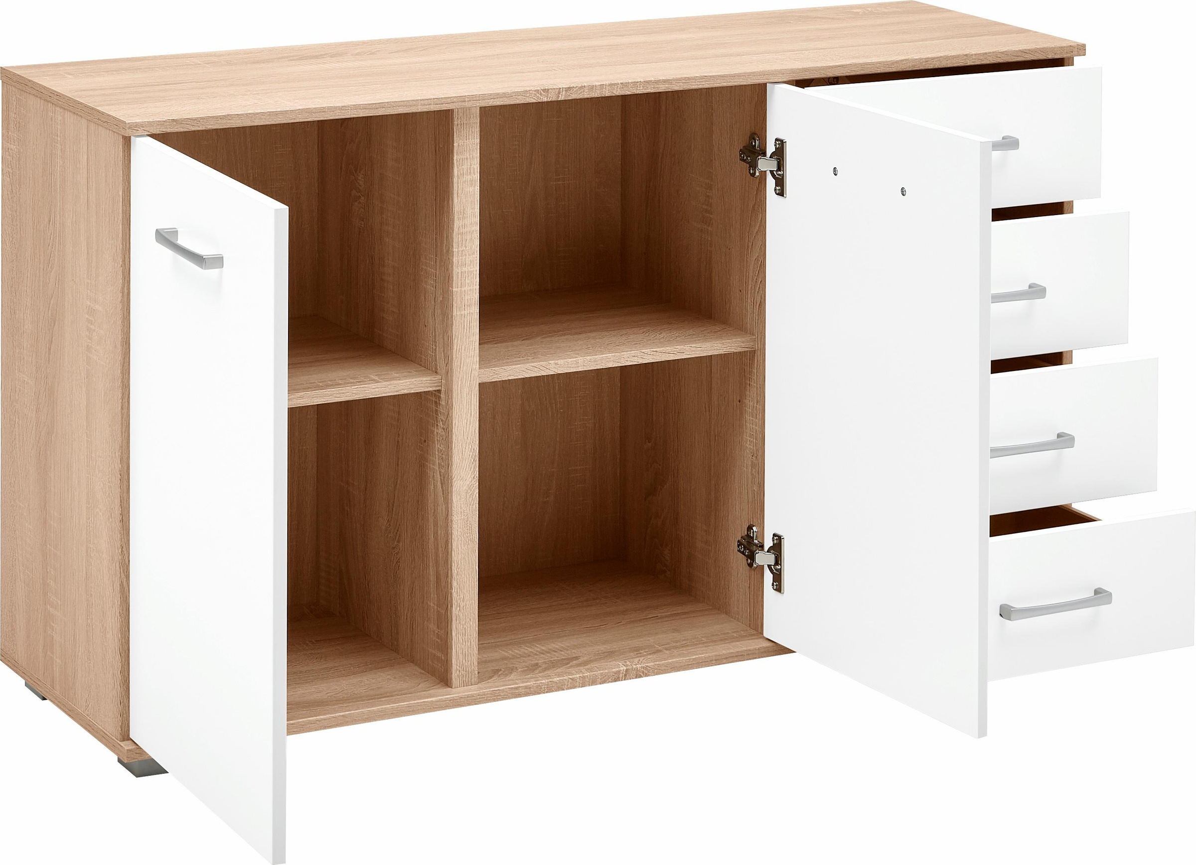 priess Kombikommode "Barcelona mit 4 Schubkästen und Tür in 6 Farben" günstig online kaufen