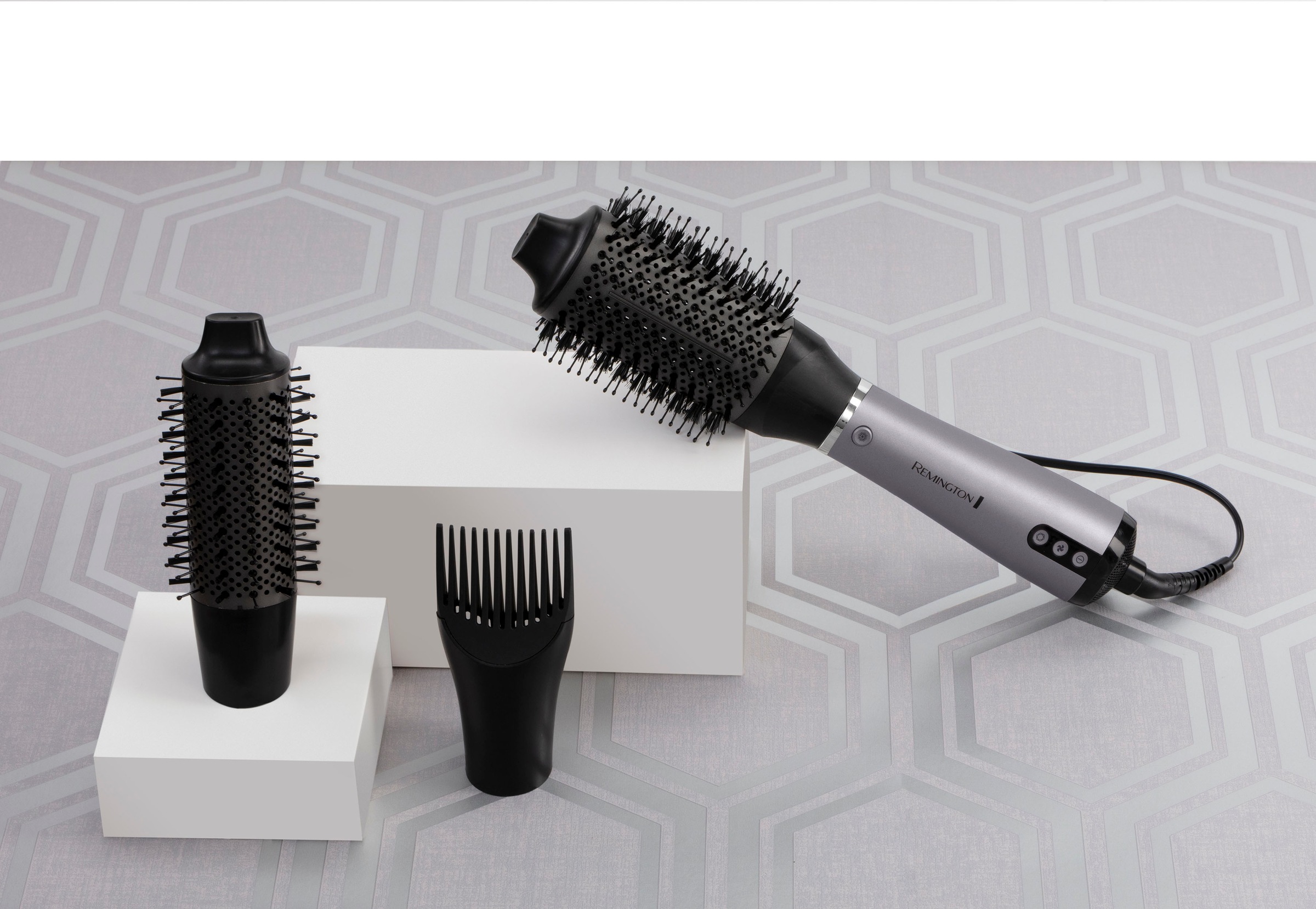 Thumbnail - Remington Warmluftbürste "PROluxe You AS9880" 3 Aufsätze Lernfähiger Airstyler/Rund-& Lockenbürste, Diamantkeramikbeschi...