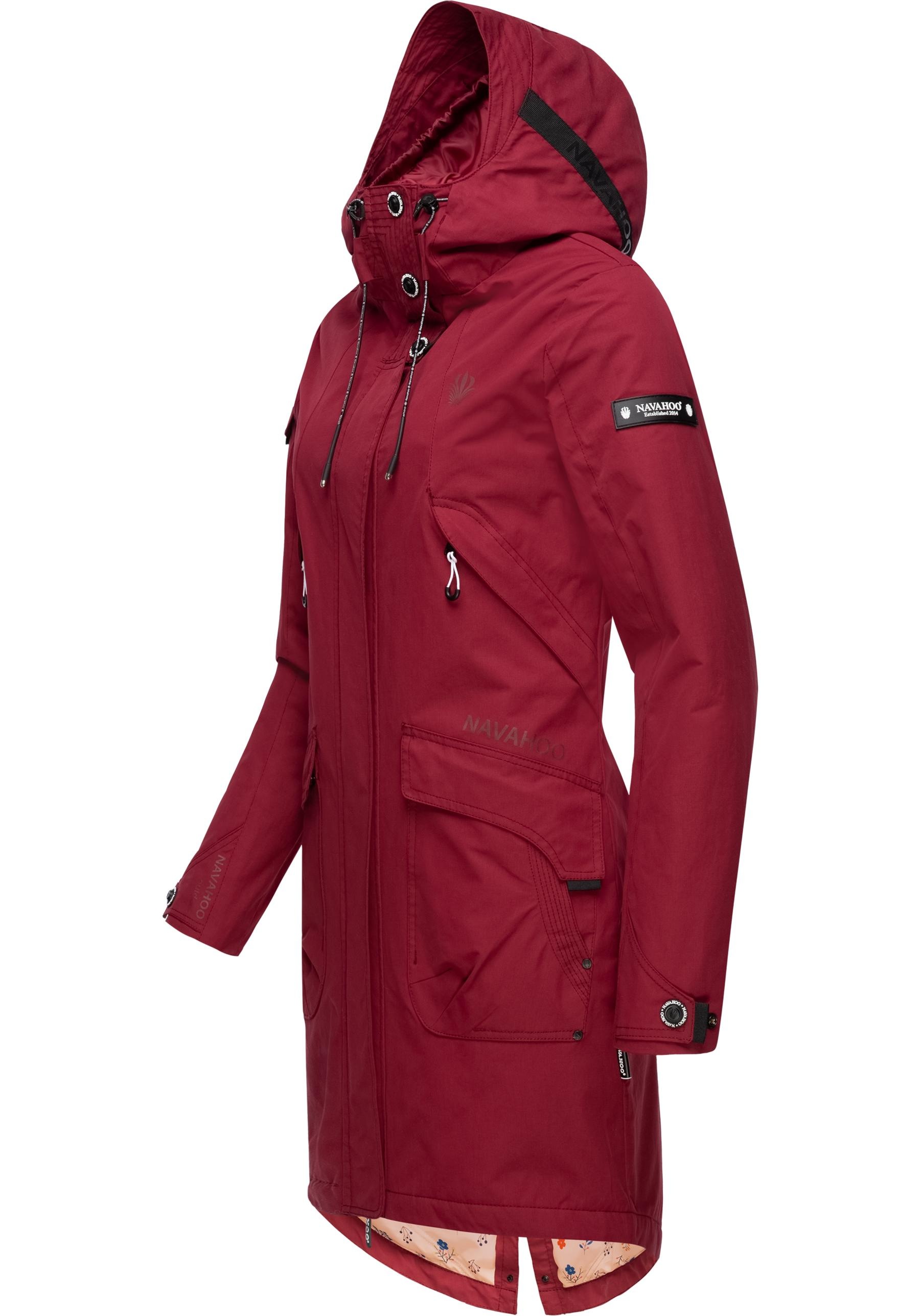 Navahoo Outdoorjacke "Pfefferschote", mit Kapuze, moderne Damen Übergangsja günstig online kaufen