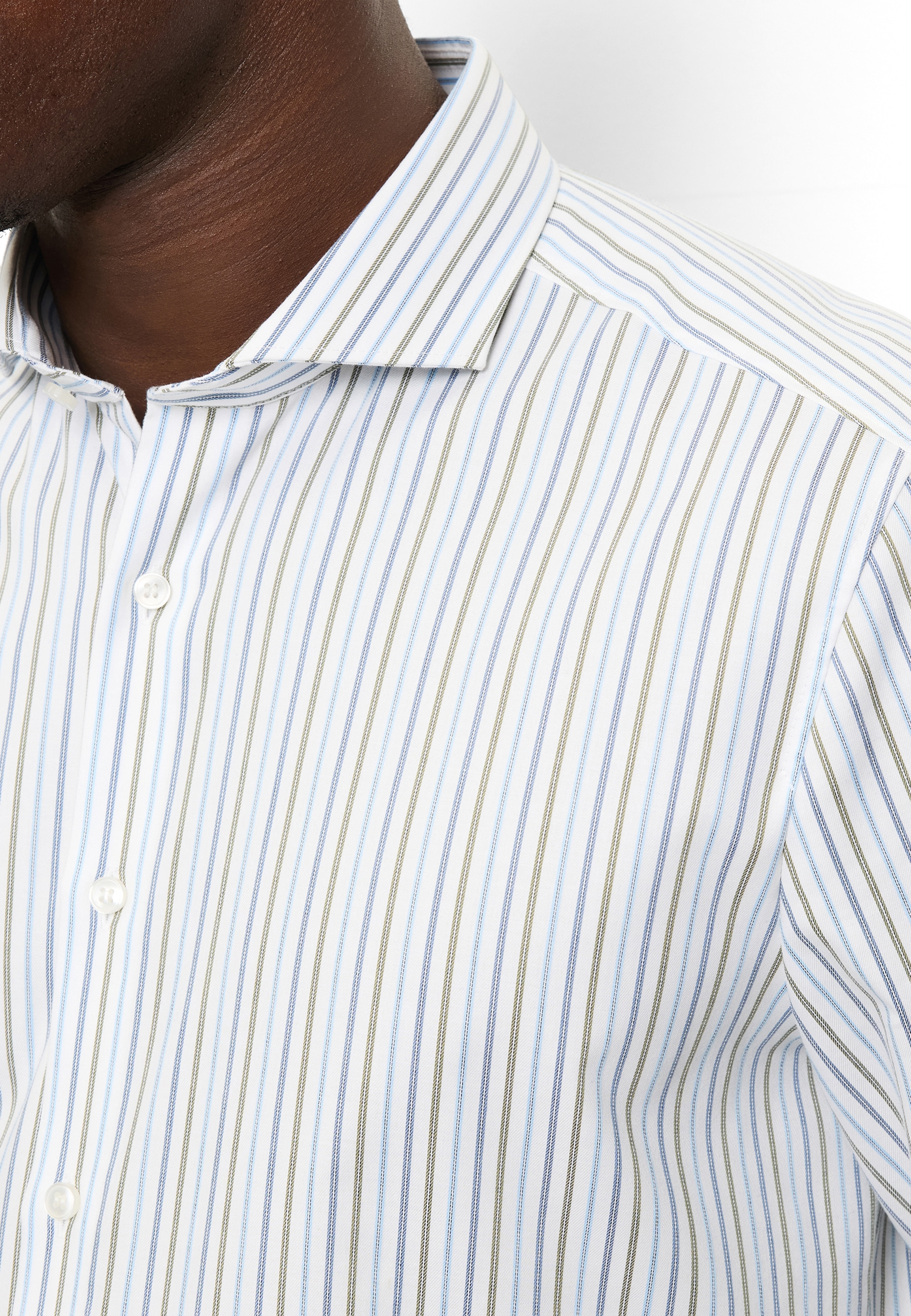 OLYMP Langarmhemd »Level Five« Businesshemd, body fit, Haifischkragen, gestreift