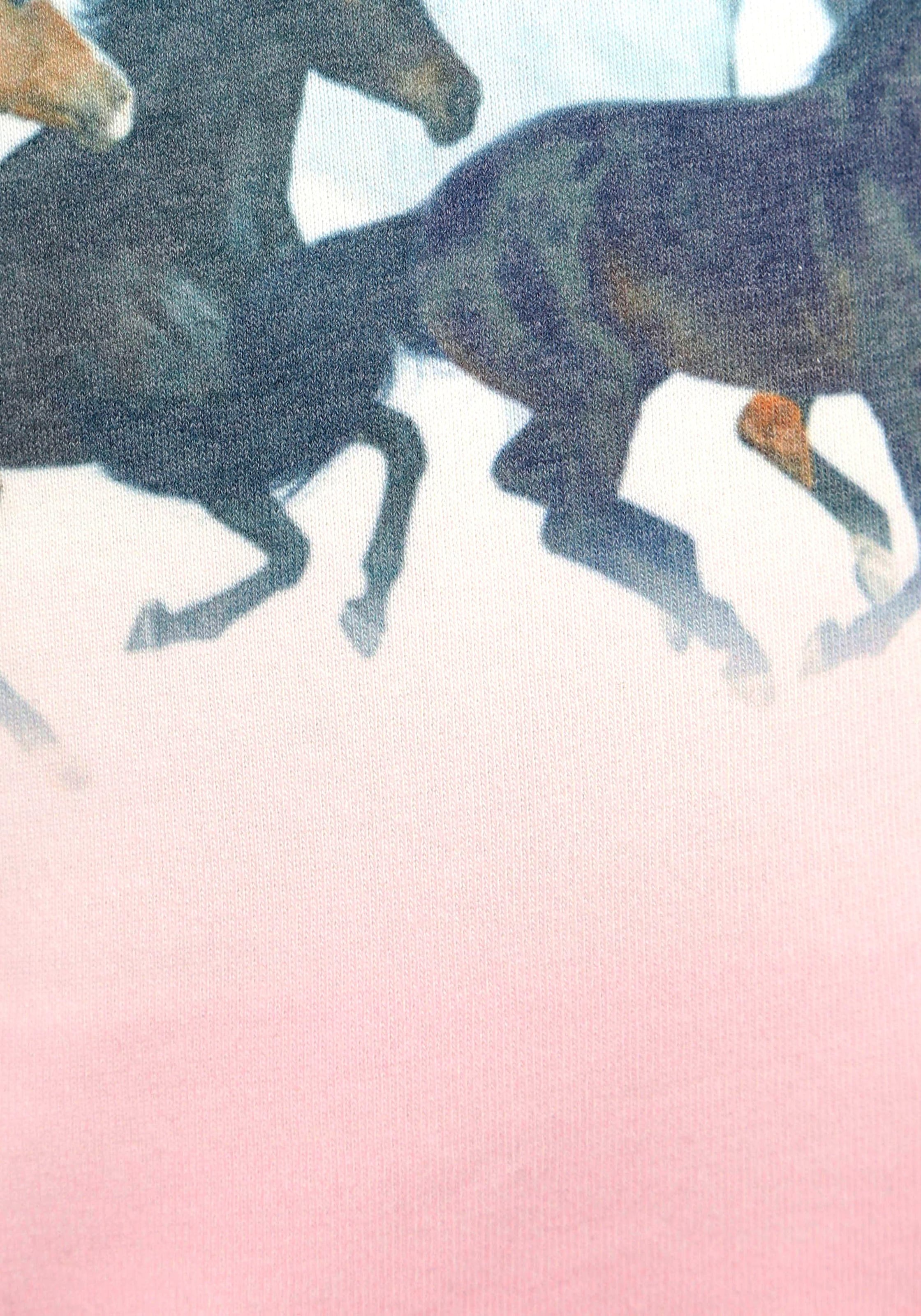 KIDSWORLD Longsweatshirt, mit Pferdedruck ▷ BAUR für 