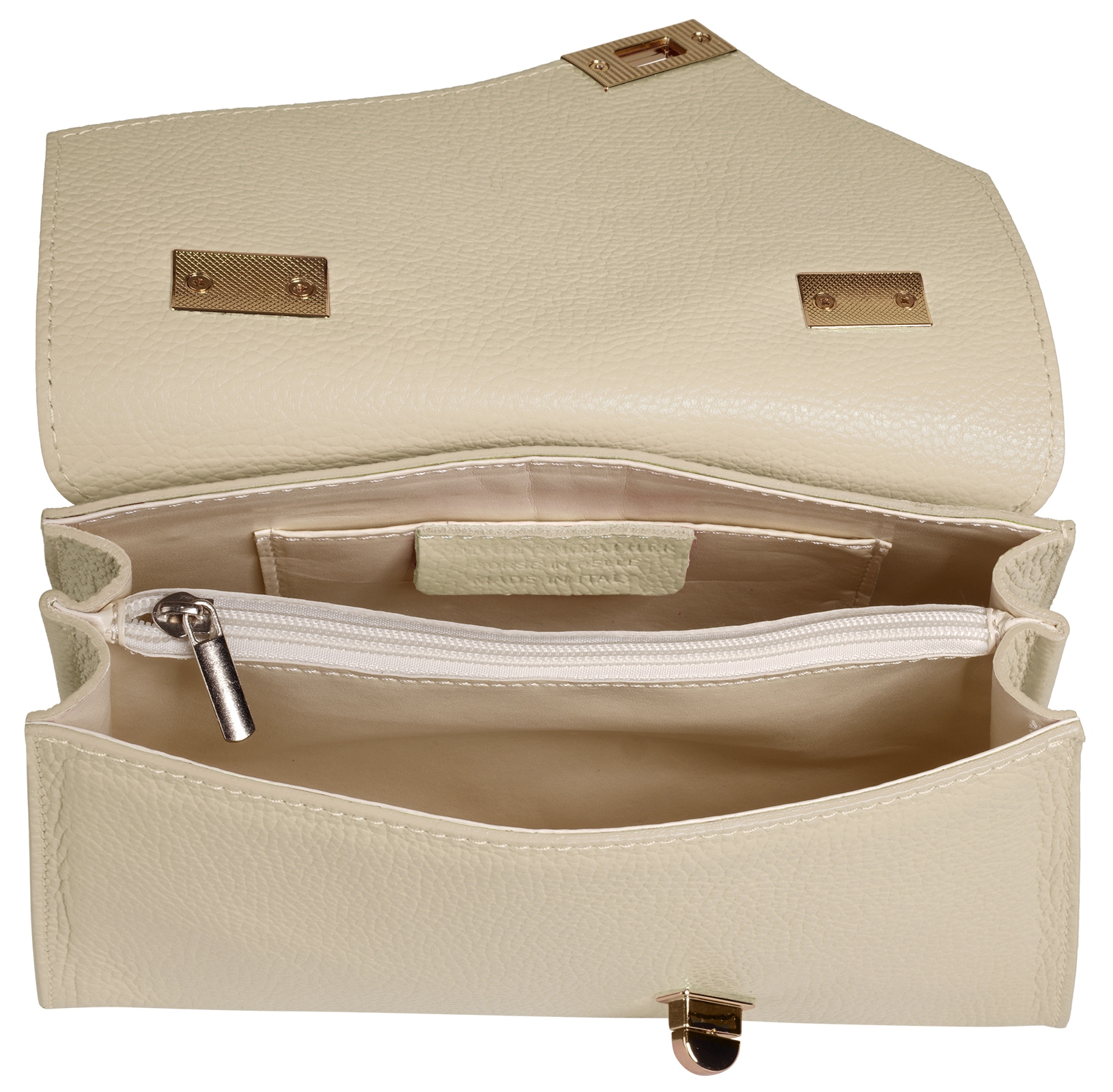 Cluty Henkeltasche echt Leder, Made in Italy