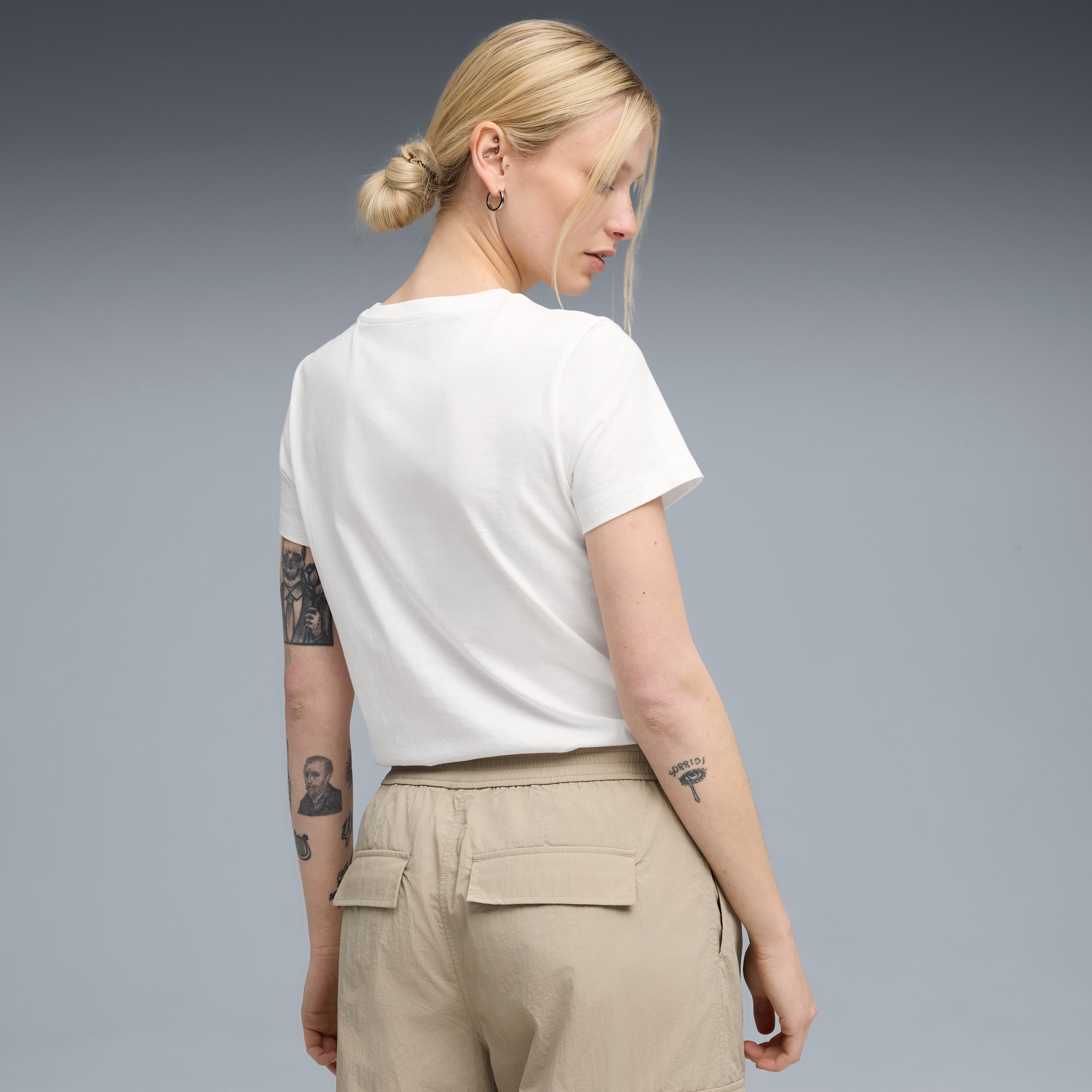 PUMA T-Shirt "ESS NO. 1 LOGO METALLIC TEE" Regular Fit, Rundhalsausschnitt, günstig online kaufen