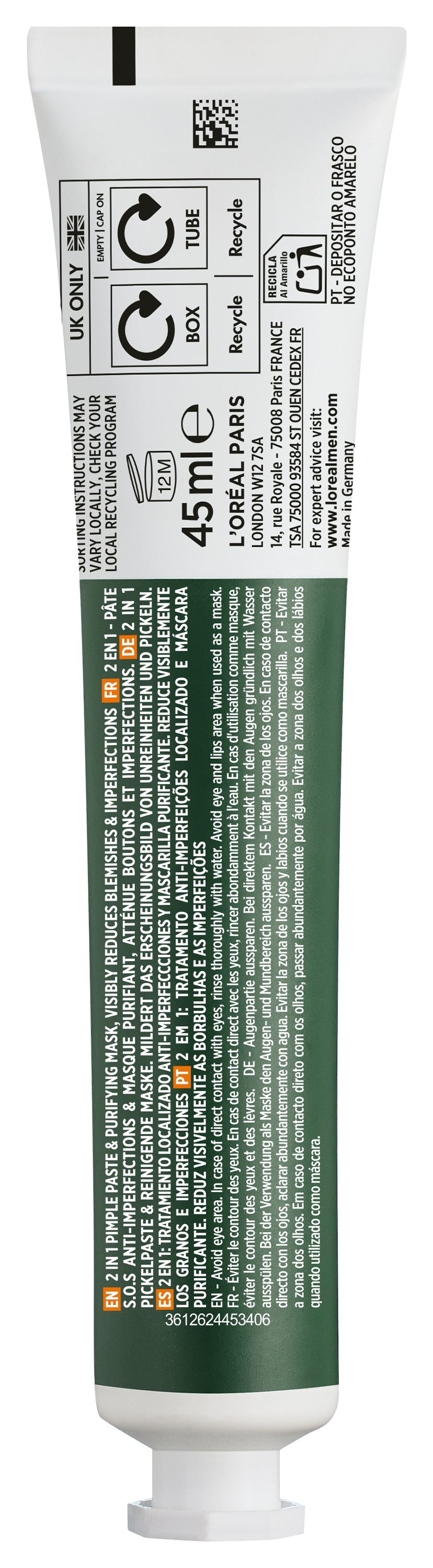 L'ORÉAL PARIS MEN EXPERT Pflegestift »L'Oréal Men Expert Derma Control S.O.S. 2in1 Anti-Pickel Paste«