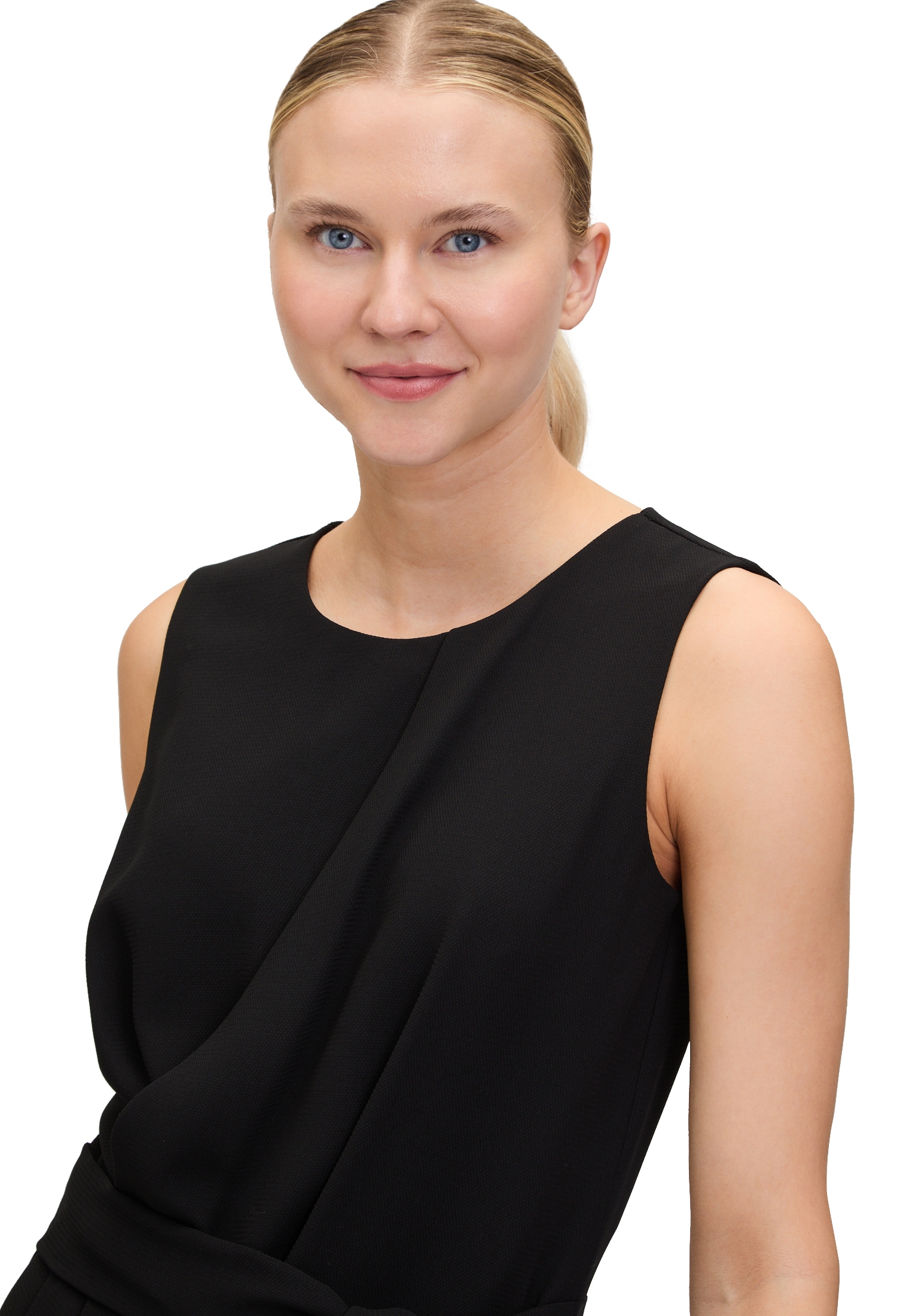 Betty&Co Overall »Betty & Co Damen Jumpsuit ohne Arm«, (1 tlg.), Falten