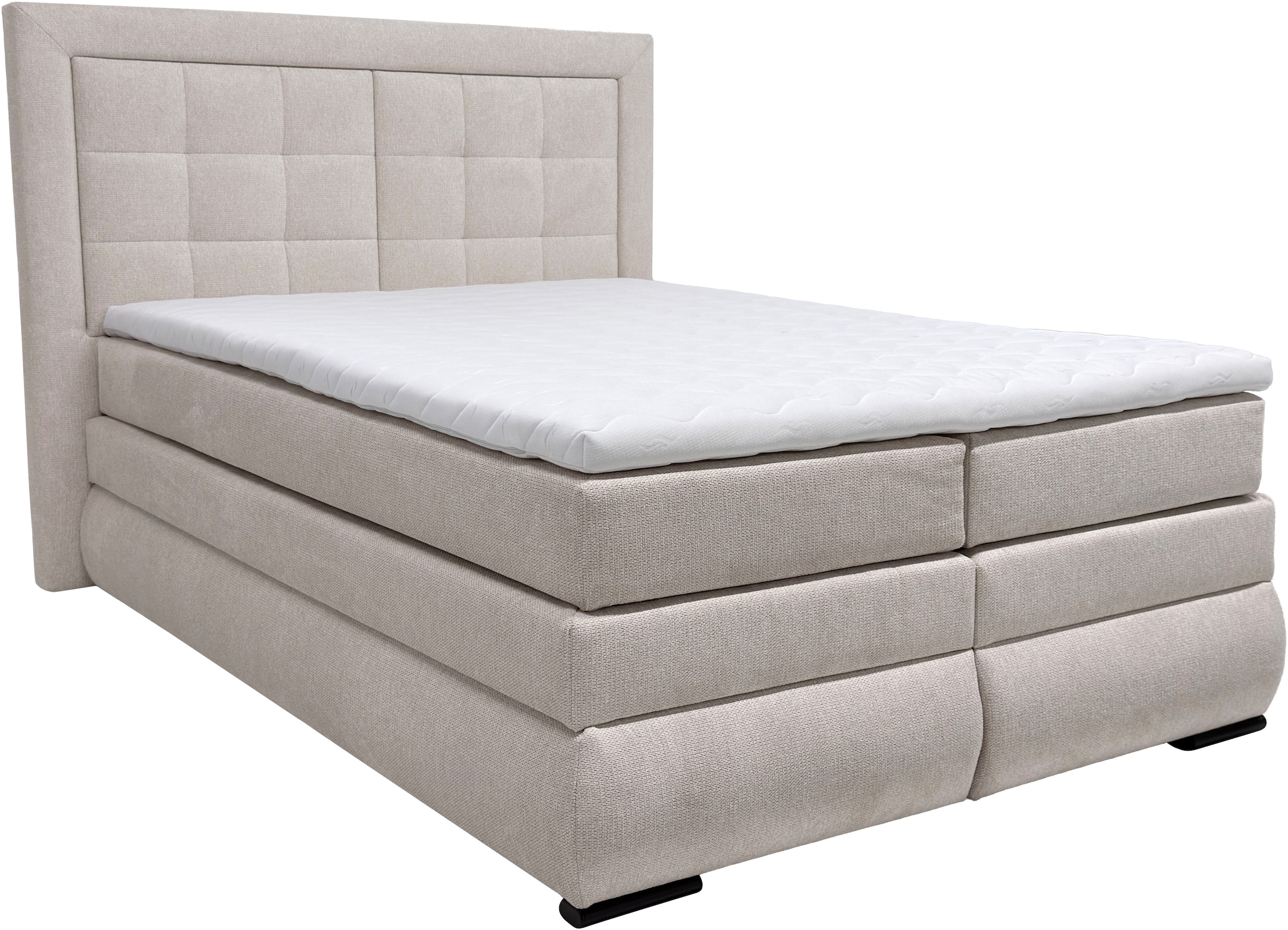 OTTO home "MIVVA mit Bettkasten, mit Taschenfederkernmatratze H3, H3/H4 mix, H4" mit Kaltschaum- oder Visco-Topper (bei H4), Komfortliegehöhe 67cm