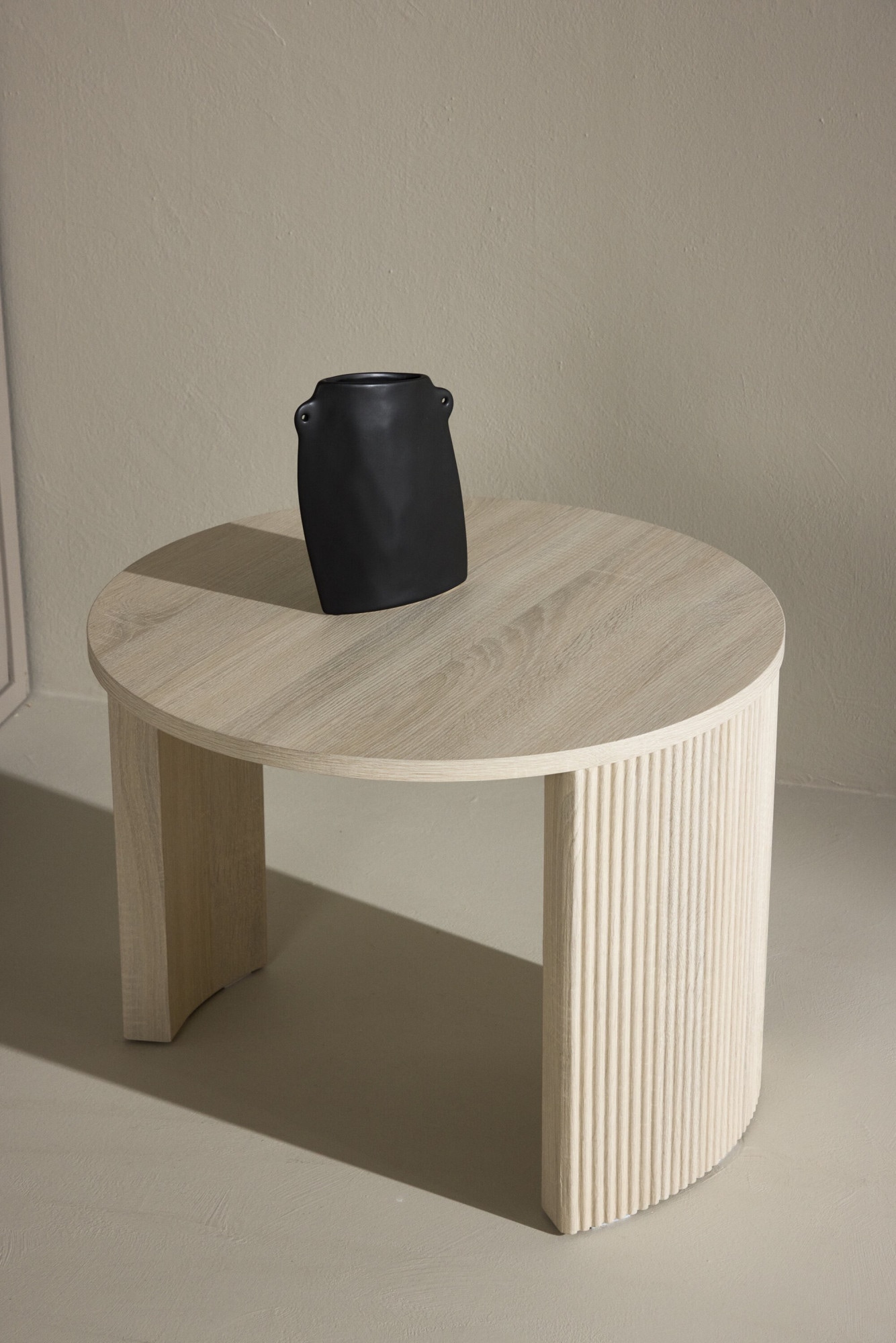 Venture Home Couchtisch Sofatisch, MDF, rund, abgerundet, kompakt, dezent, klassisch