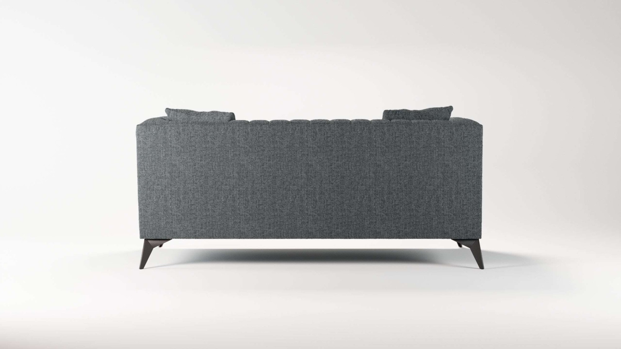 Places of Style 2-Sitzer »MATTHEW elegantes Designsofa, Maße B/T/H: 170/86/74 cm«, Steppung im Rücken, lose Sitzkissen, incl. Zierkissen