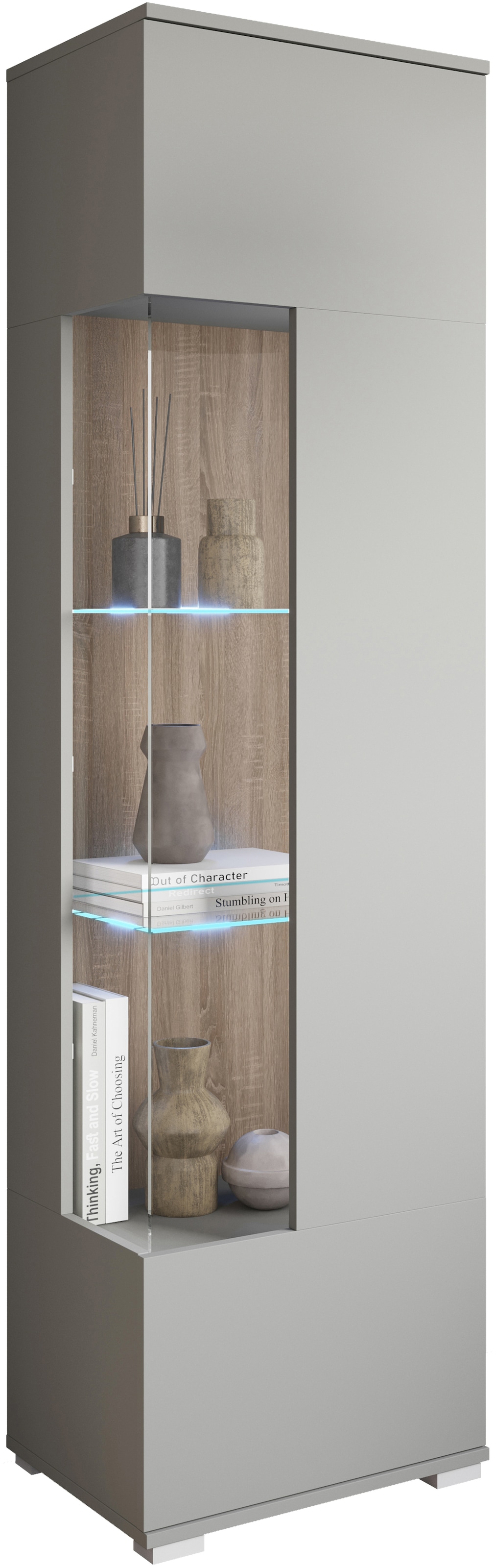 INOSIGN Vitrine »Kenia, stehend und hängend, Türanschlag wechselbar«, (1 St.), Vitrineschrank mit Glastüren 160 cm Höhe