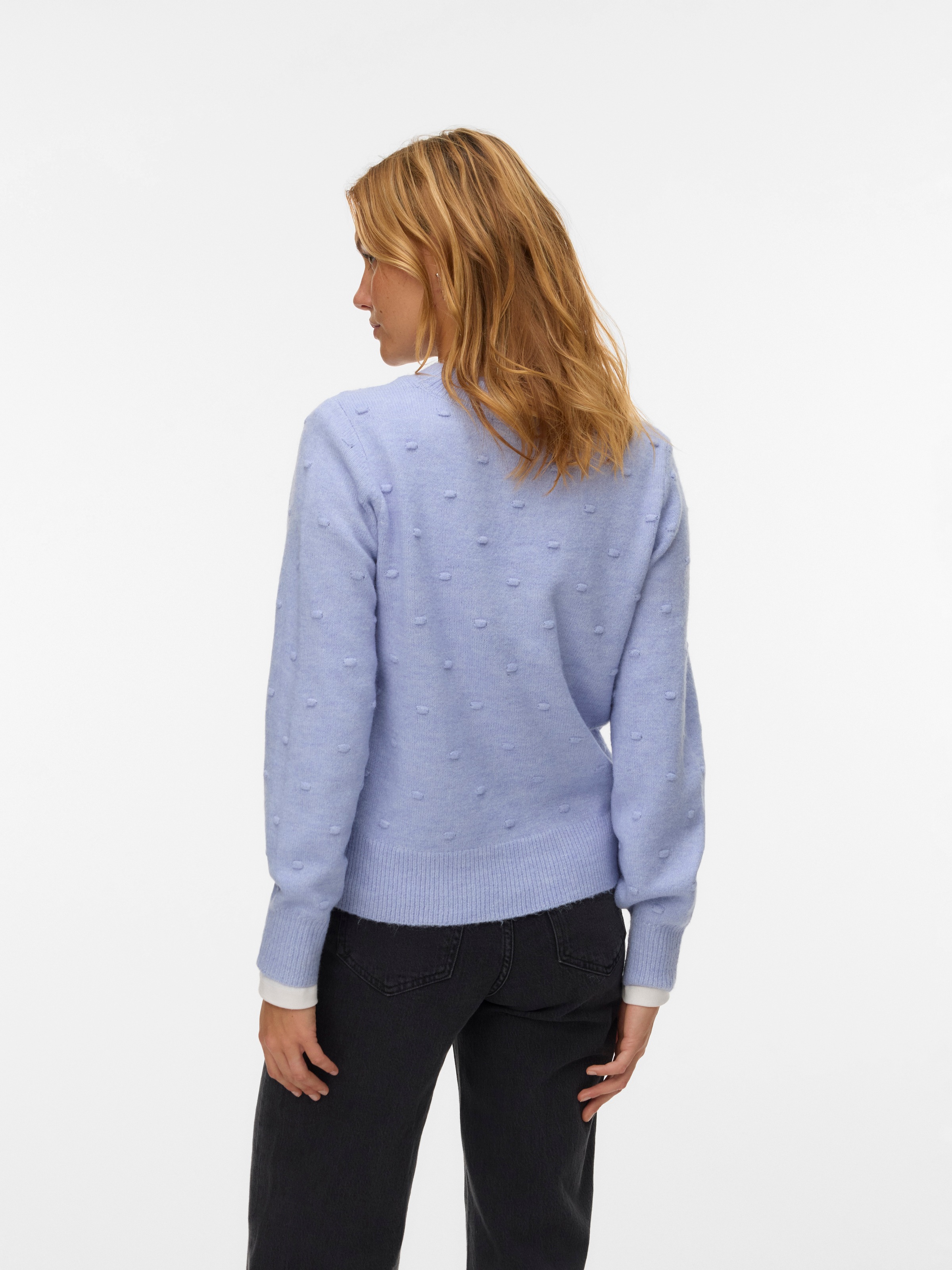 Vero Moda Rundhalspullover "VMFRANCESCA LS O-NECK PULLOVER BOO" günstig online kaufen