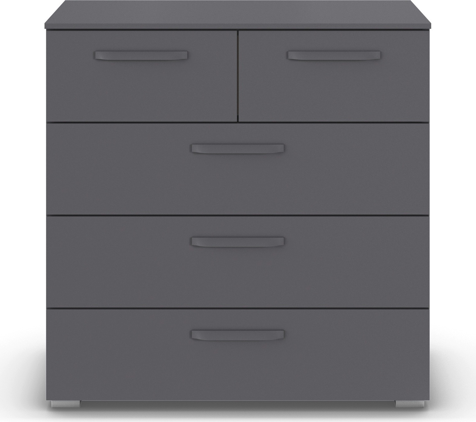 rauch Schubkastenkommode »Sideboard Schubladenkommode OTELI mit Dekor- und Hochglanzfront« Breite 80 cm inkl. Soft-Close-Funktion,  mit 5 geräumigen Schubladen für viel Stauraum MADE IN GERMANY