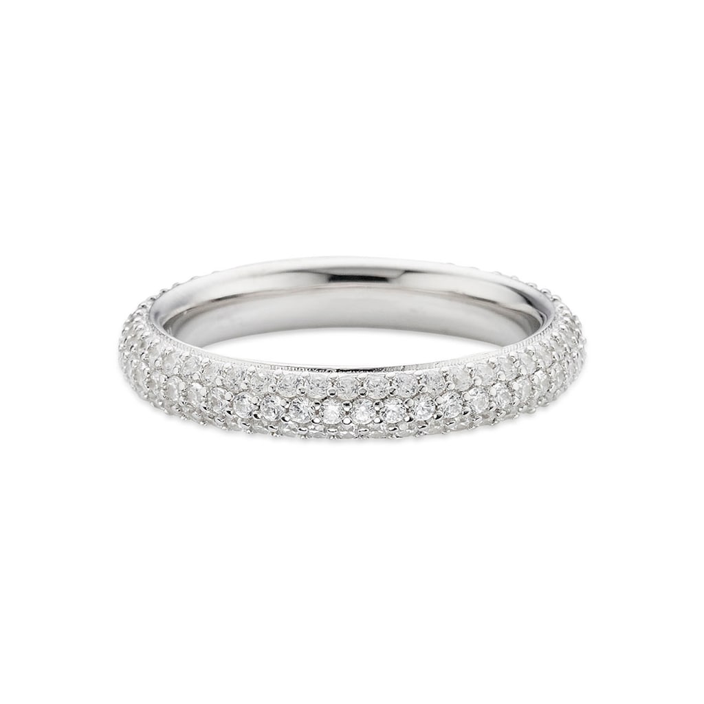 Bruno Banani Fingerring »Schmuck Geschenk Silber 925 Damenring black-white«