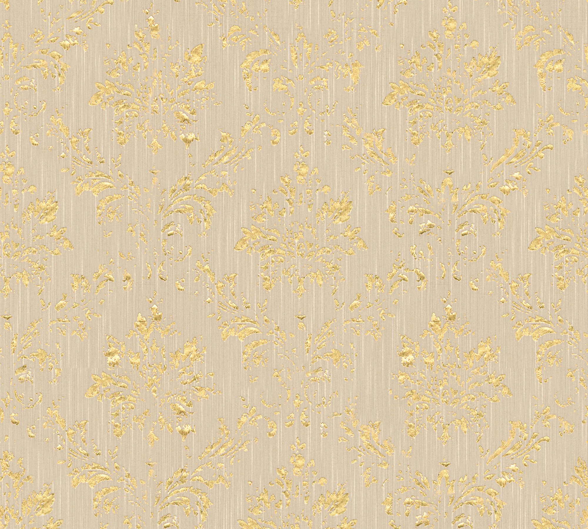 Architects Paper Textiltapete "Metallic Silk" Barock Glänzend Matt Leicht Strukturiert Ornament Tapete Barock Tapeten Wohnzimmer Schlafzimmer Küche