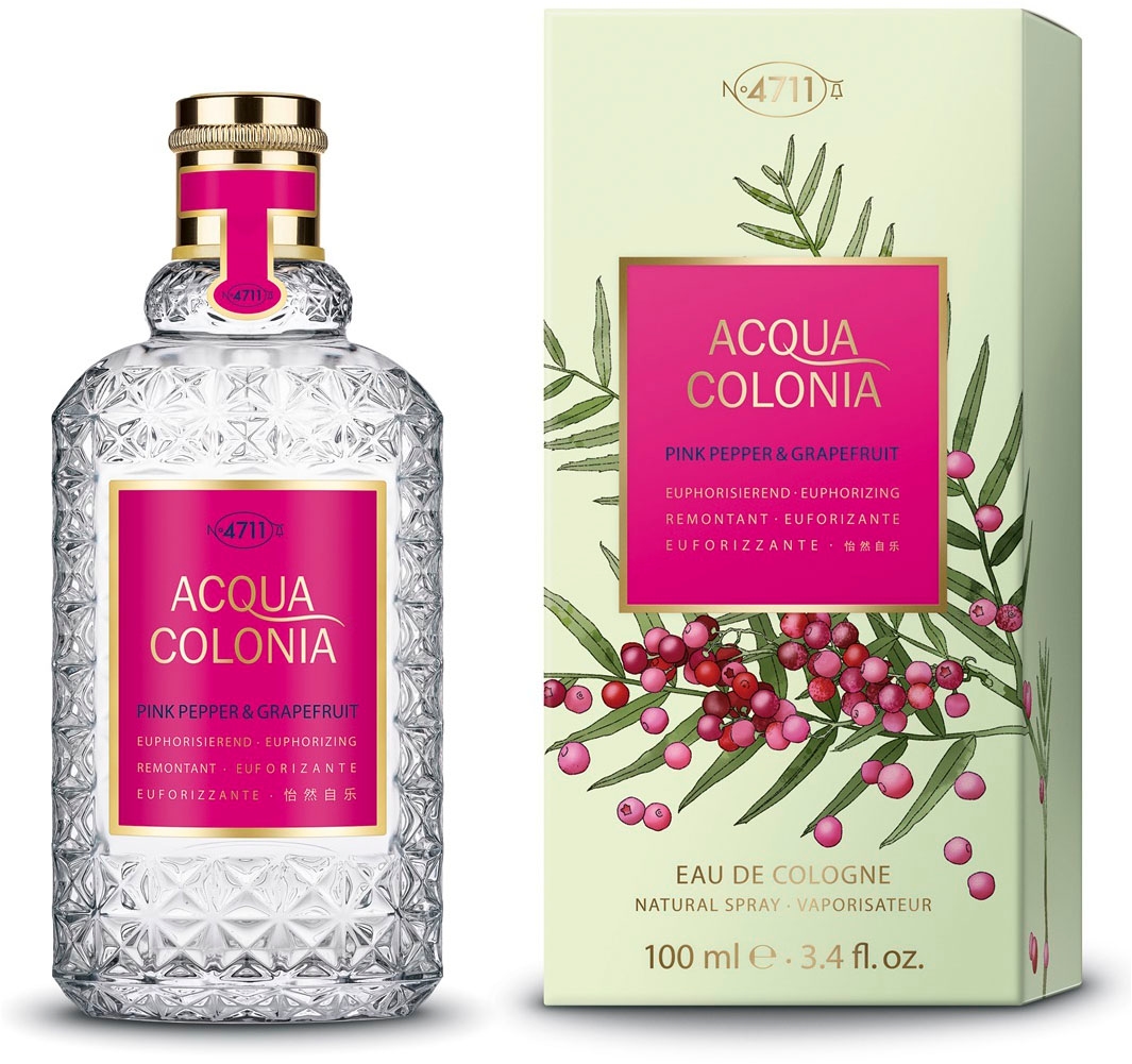 4711 Eau de Cologne »4711 Acqua Colonia PINK PEPPER & GRAPEFRUIT EAU DE COLOGNE NATURAL SPR«, (Packung, 1 tlg.)