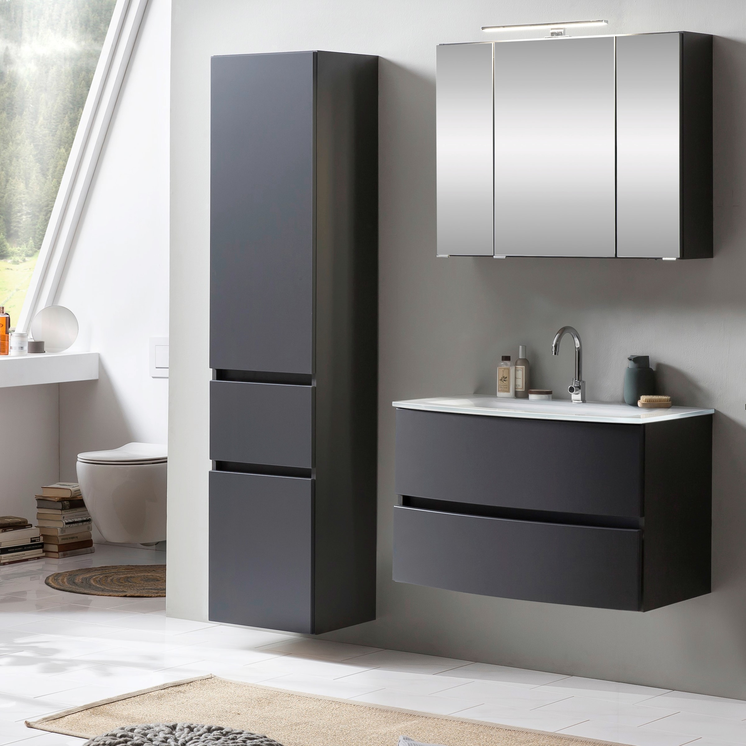 welltime Badezimmer-Set "Kaunas" Set, 3 Stk. tlg. günstig online kaufen