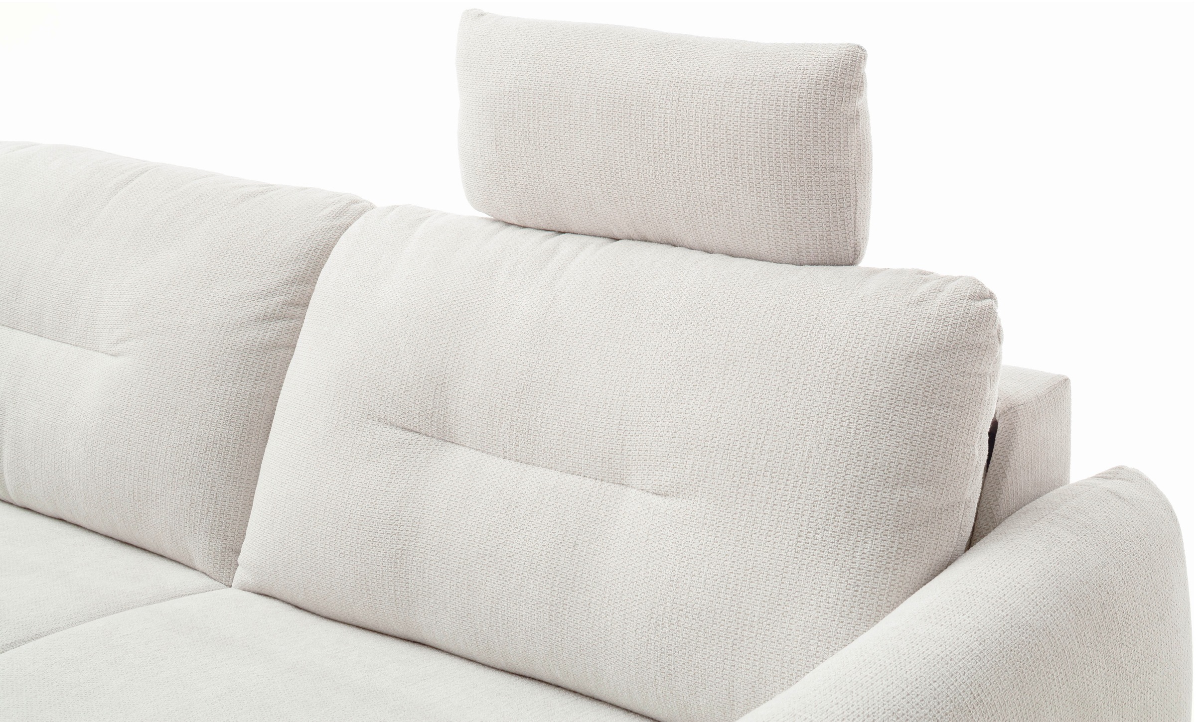 Kopfstütze HOME AFFAIRE, B:55cm H:25cm T:13cmsnow, Sperrholz, Polsterauflagen, "Clevina, variabel einsteckbar, Breite 55 cm", im passenden Bezug zum