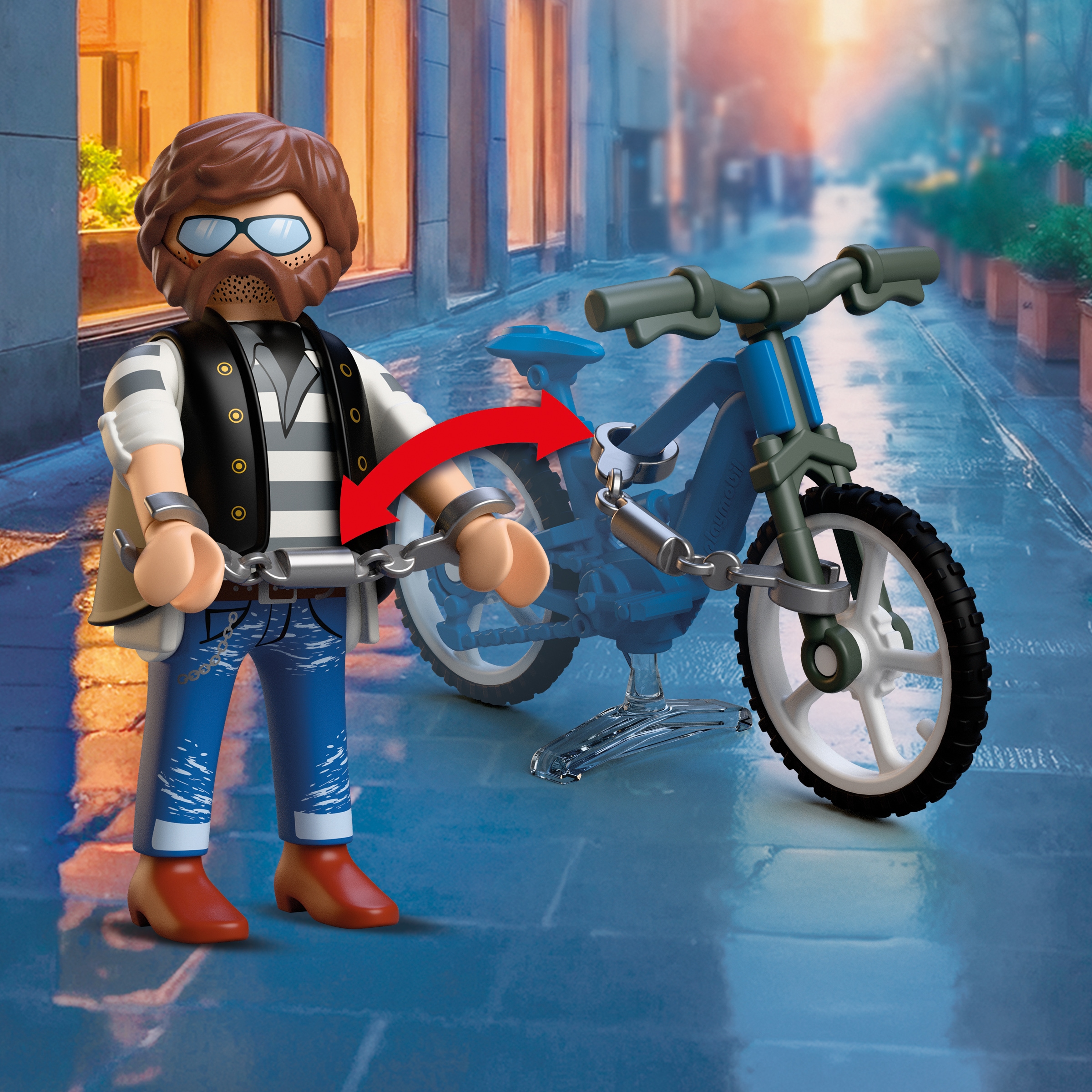 Playmobil® Konstruktions-Spielset »Fahrradraub (72076), City Action« Made in Europe