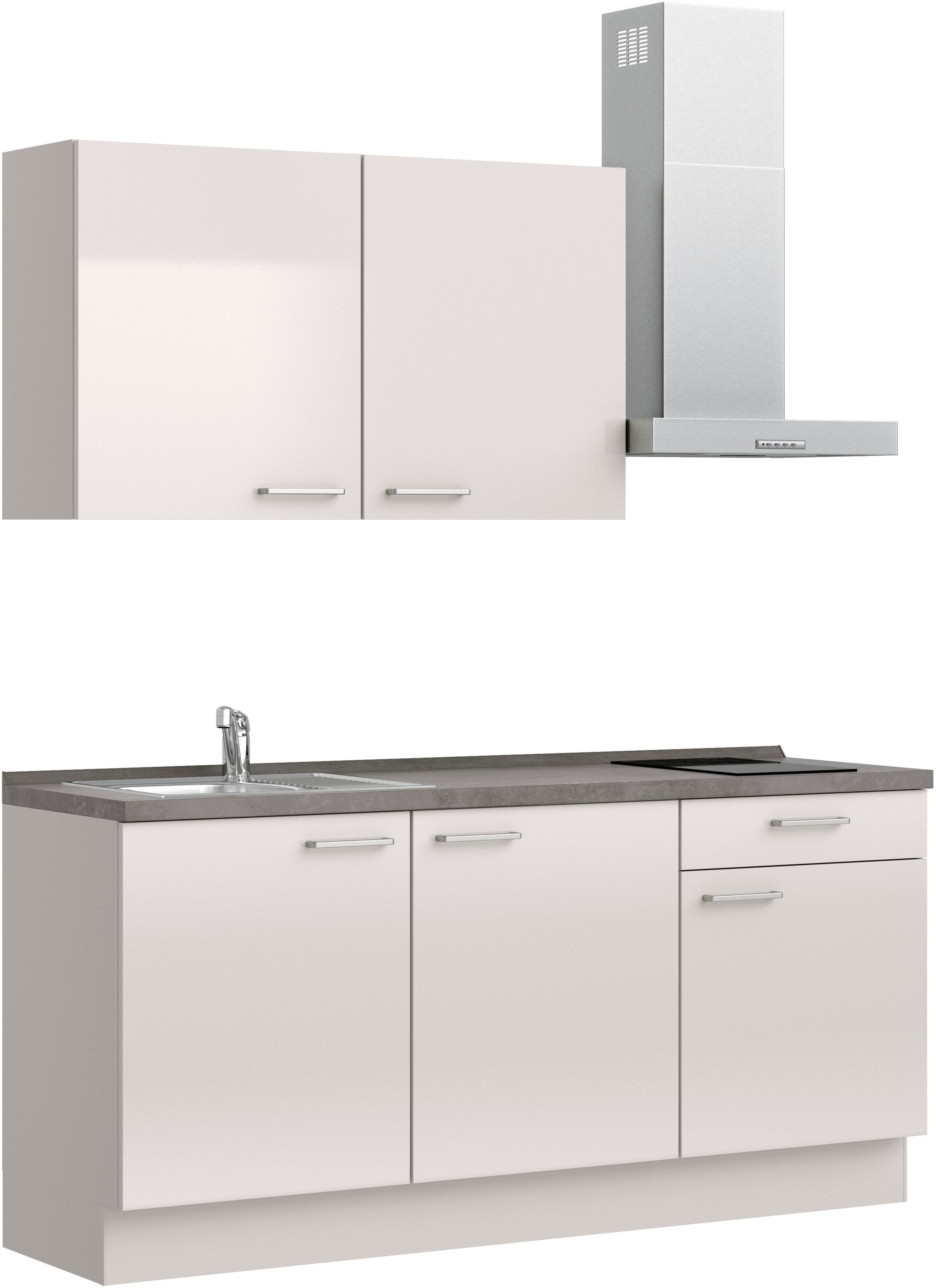 nobilia® Küchenzeile »"Flash I"«, vormontiert, Ausrichtung wählbar, Breite 180 cm, wahlw. mit E-Geräten