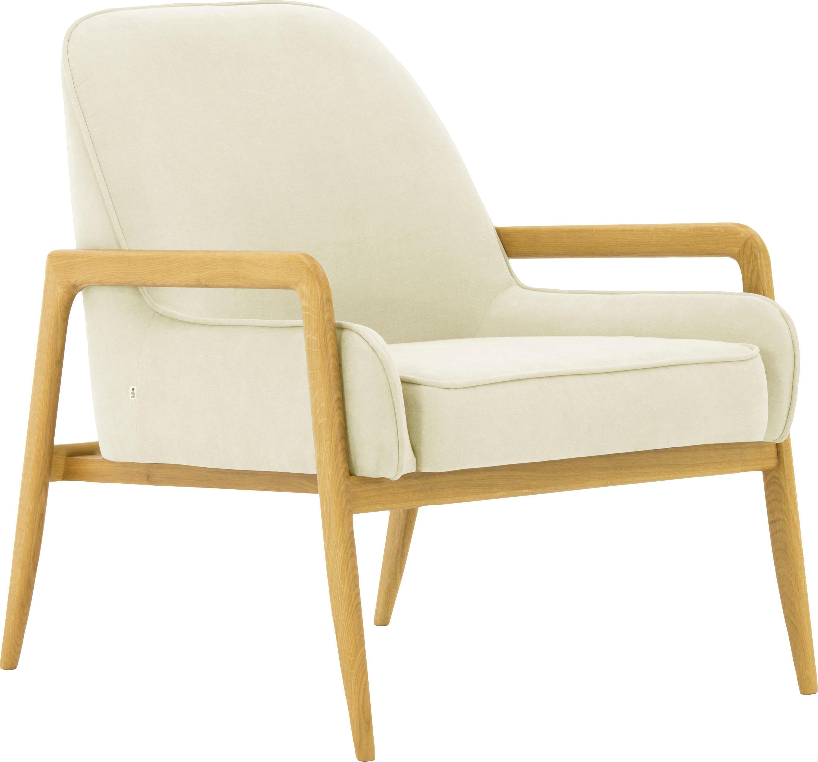 Thumbnail - Home affaire Sessel "Braga" wahlweise mit Gestell aus Eiche in dunkel oder Buchenholz in hell