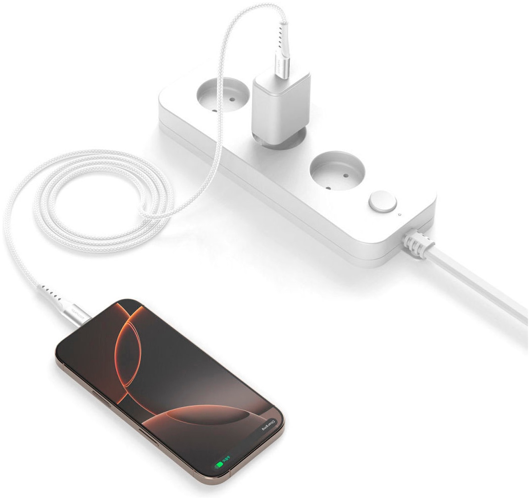 4smarts USB-Kabel »PrimeCord USB-C 60W«, USB Typ C-USB Typ C, 150,00 cm