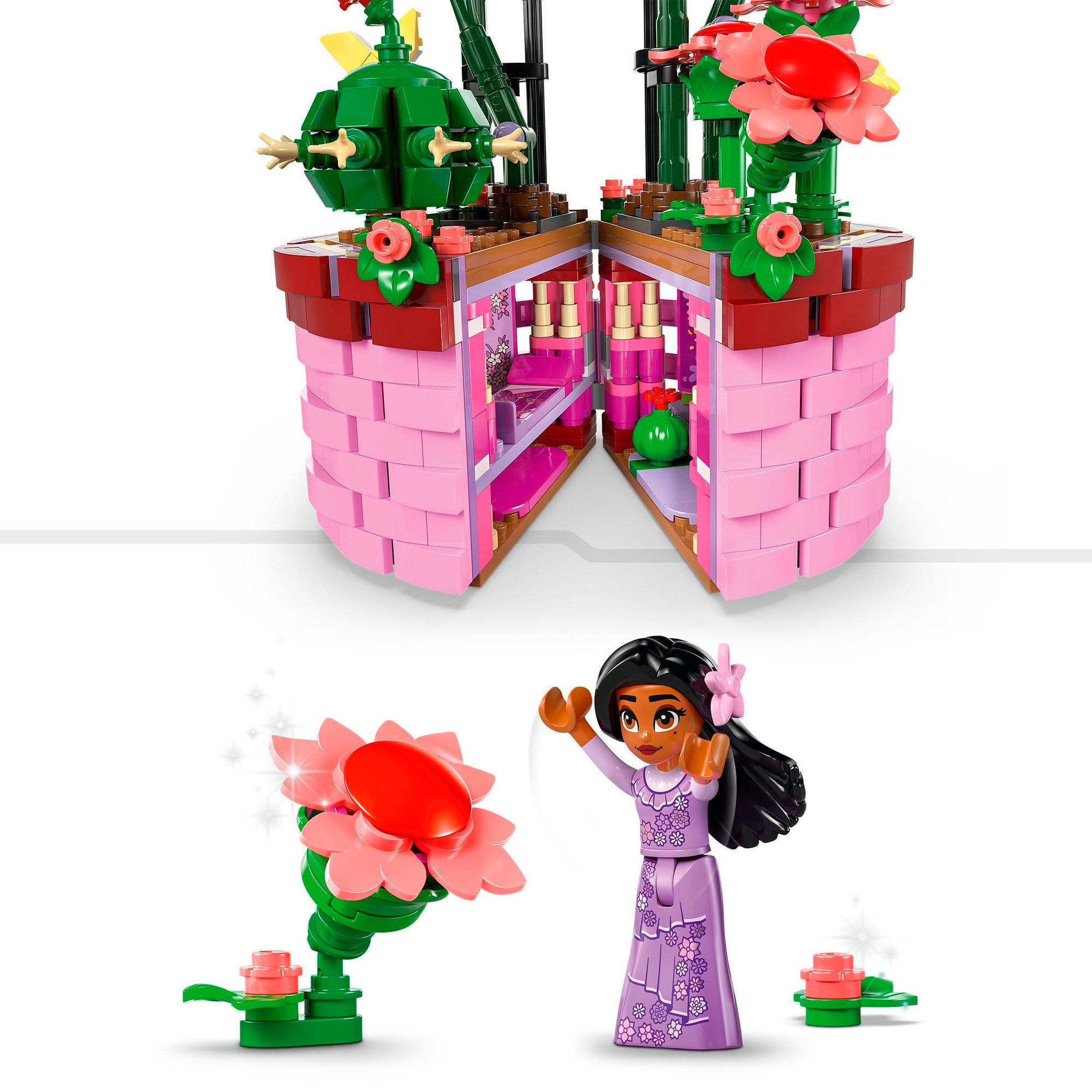 LEGO® Konstruktionsspielsteine »Isabelas Blumentopf (43237), LEGO® LEGO Disney Classic«, (641 St.), Made in Europe