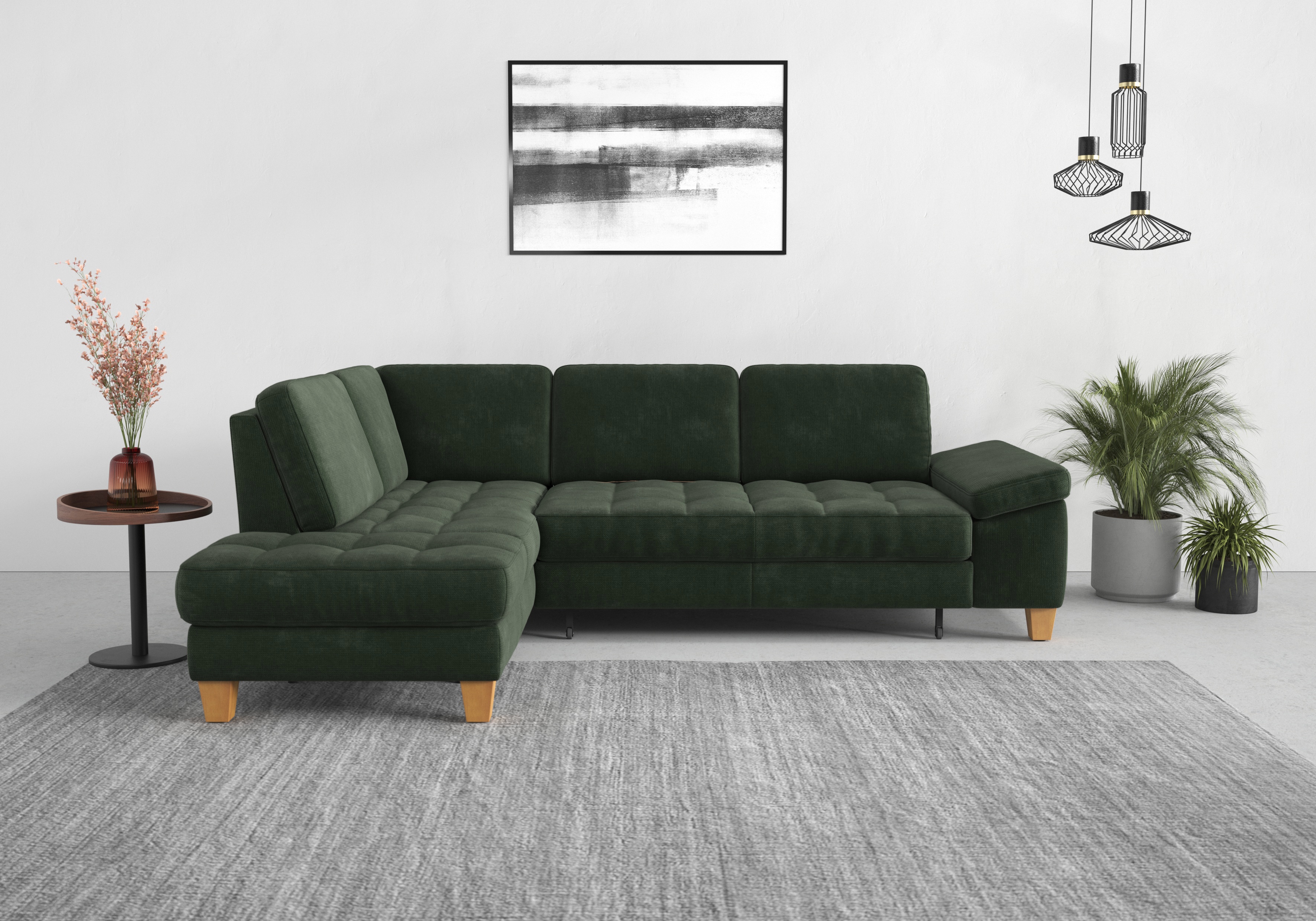 sit&more Ecksofa "Westham L-Form" mit Ottomane, mit oder ohne Schlaffunktion, Bettkasten, Verstellung
