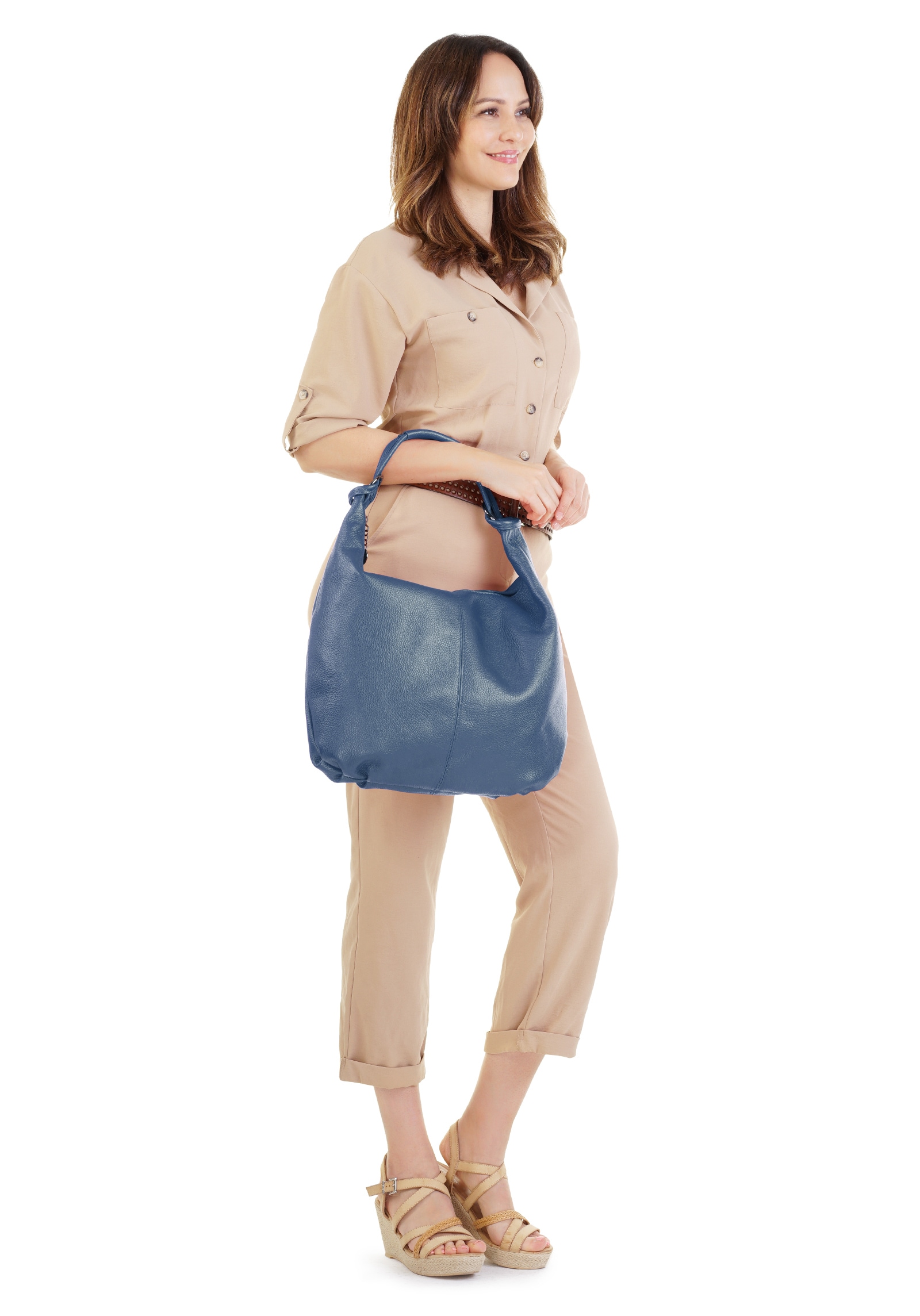 Cluty Shopper, echt Leder, Made in Italy