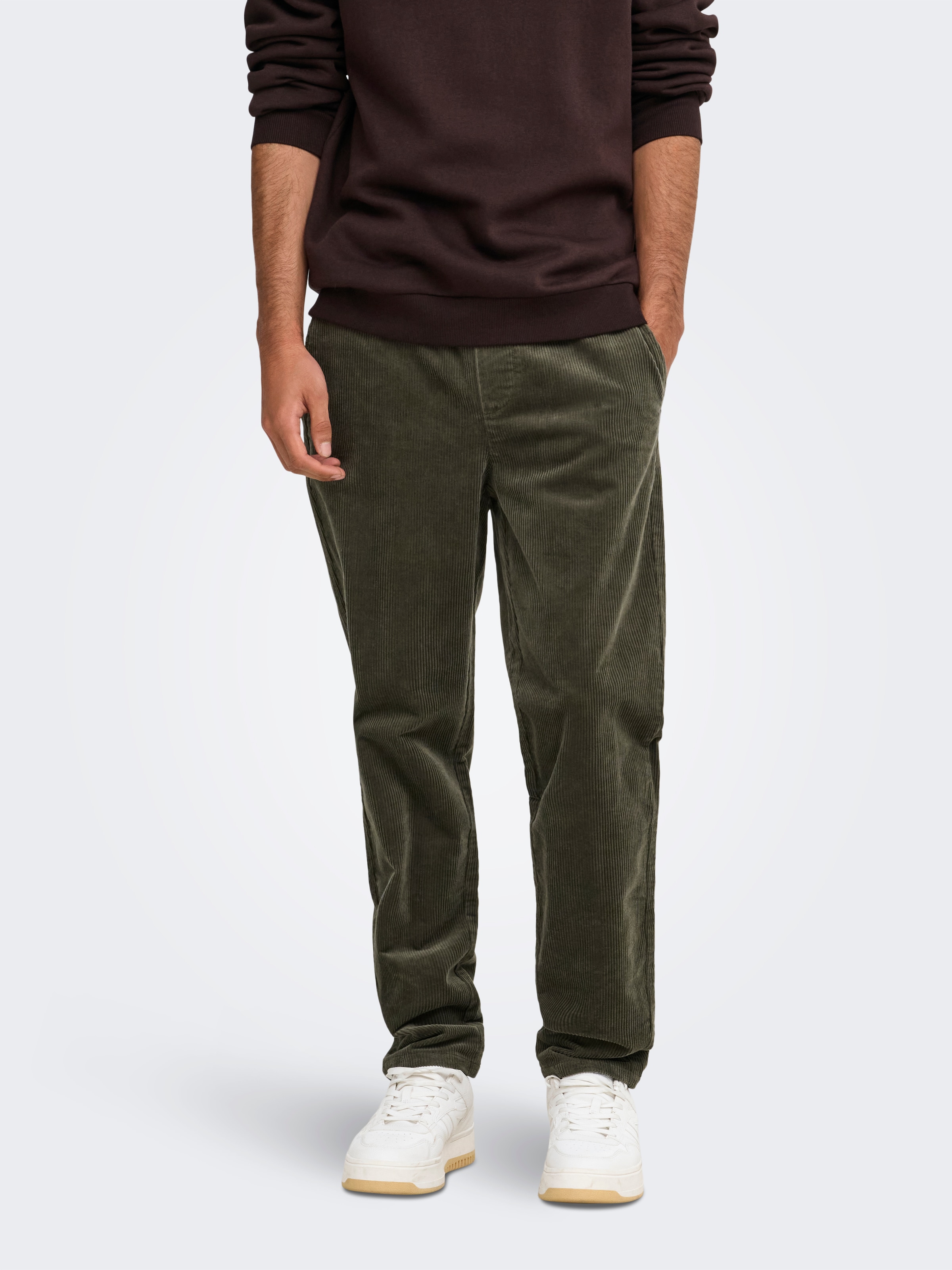 ONLY & SONS Cordschlupfhose "ONSLINUS TAP CORDUROY 0185 PANT NOOS" Baumwollmischung, regular fit