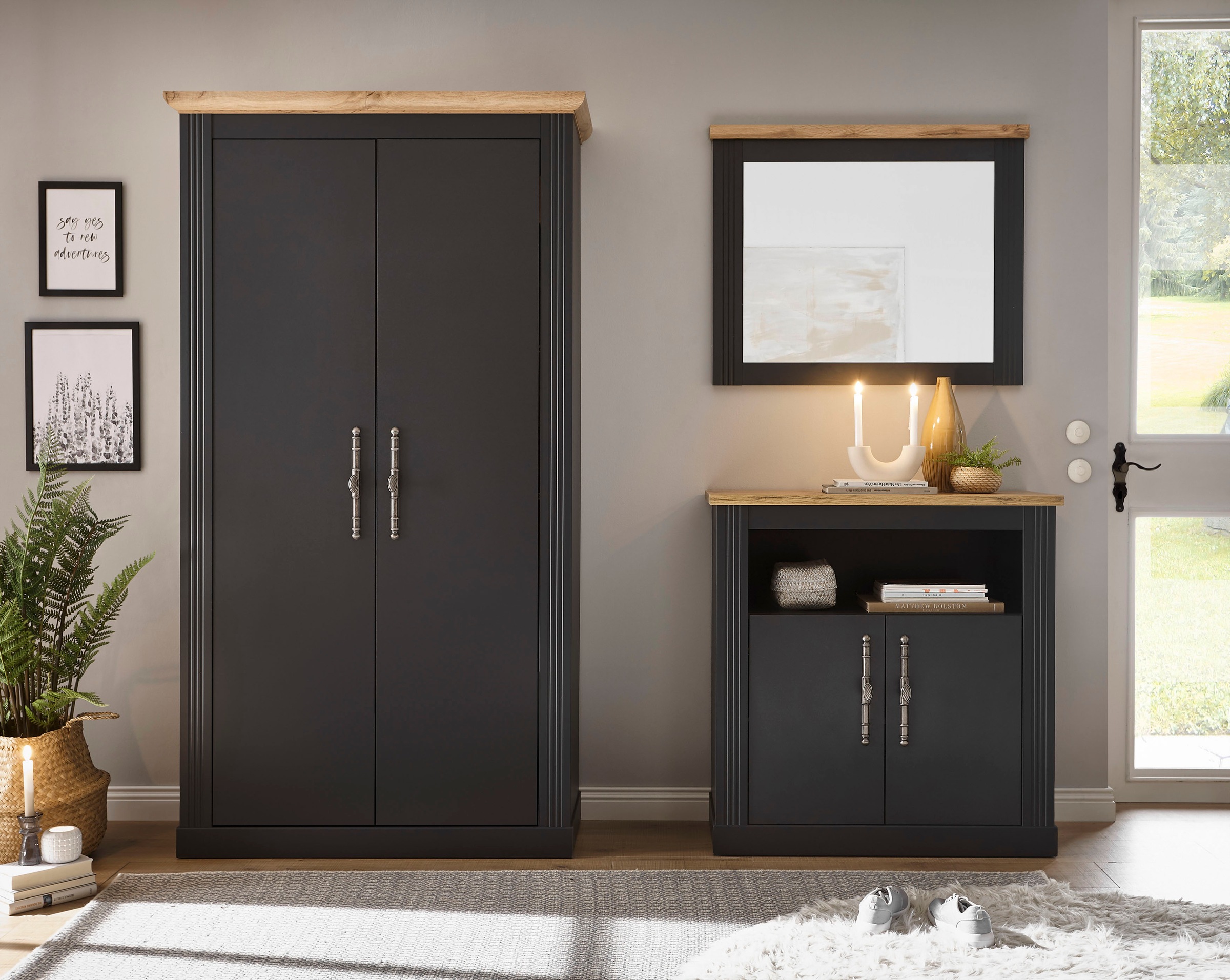 OTTO home Garderoben-Set "WESTMINSTER TOPSELLER" Kommode, Spiegel, Garderob günstig online kaufen