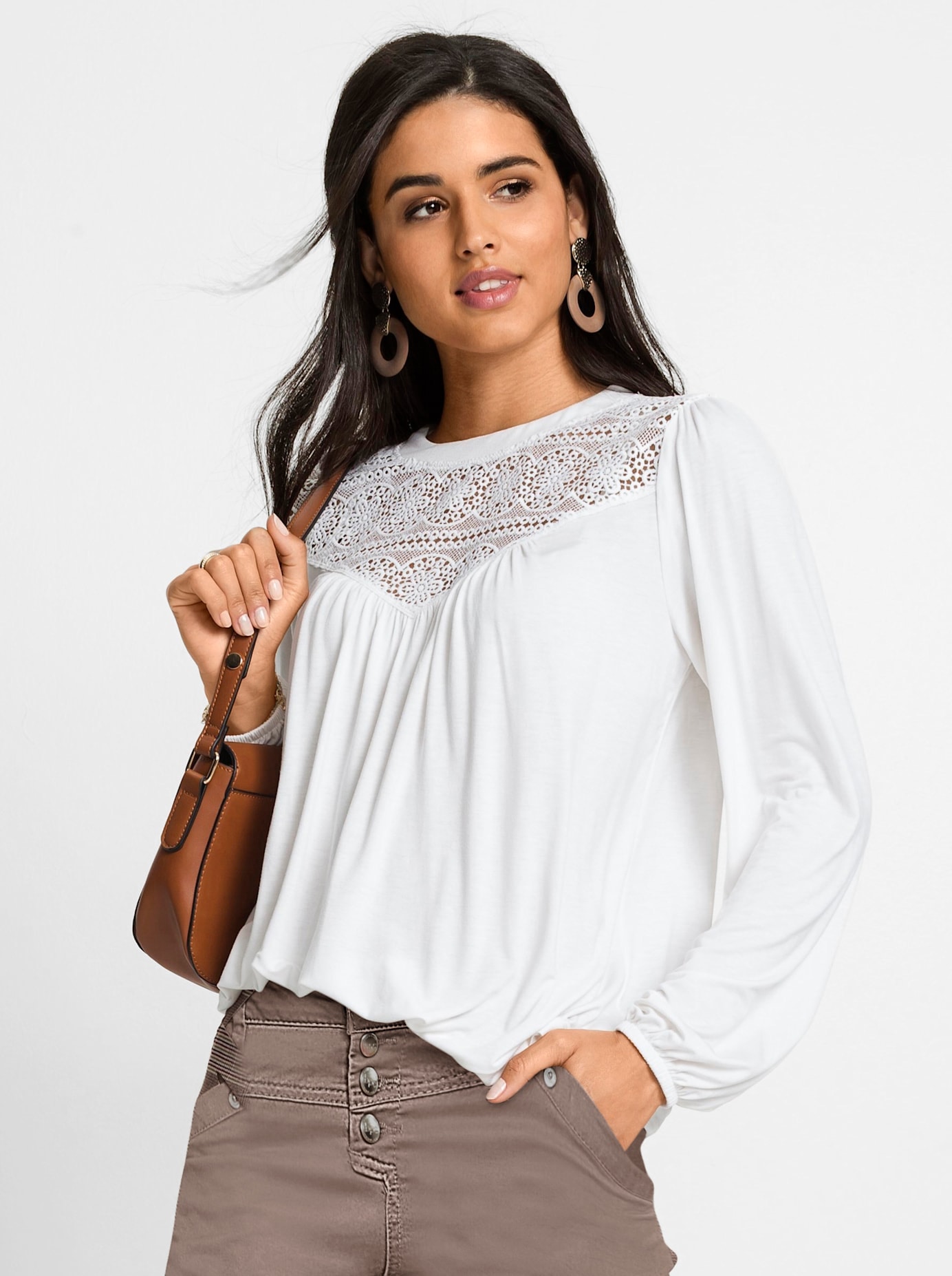 Inspirationen Spitzenshirt "Shirt" 1 Stk. günstig online kaufen