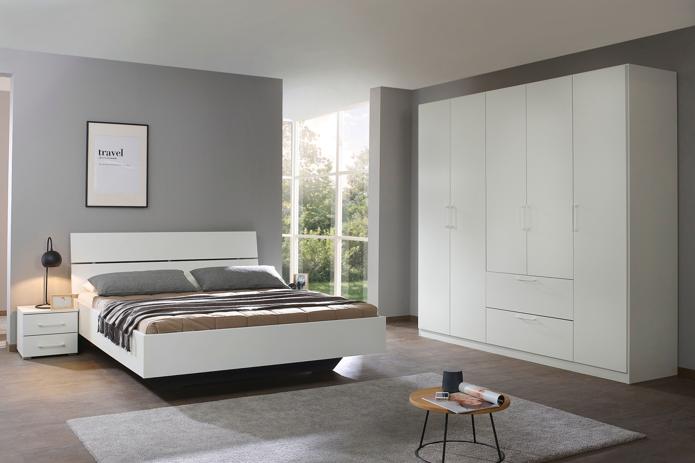 INOSIGN BY RAUCH Schlafzimmer-Set »Komplettschlafzimmer Schlafzimmer Challenger (Set 4-teilig)«, Schrank 2 Breiten, Bett 3 Breiten, 2 Nachttische MADE IN GERMANY