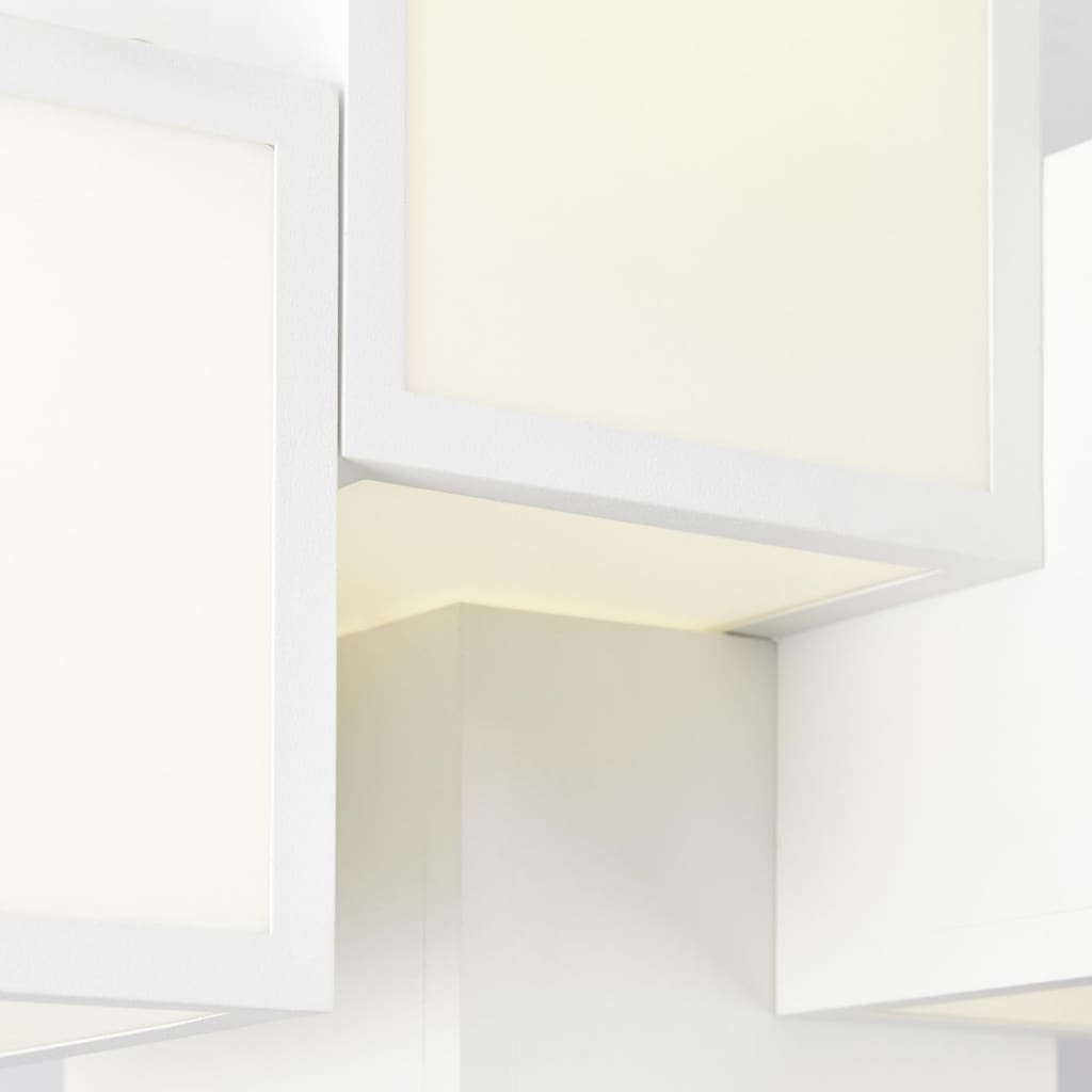 Brilliant LED Deckenleuchte »Cubix«, 1 flammig-flammig, 32 x 46 x 38 cm, 4000 lm, warmweiß, Metall/Kunststoff, weiß