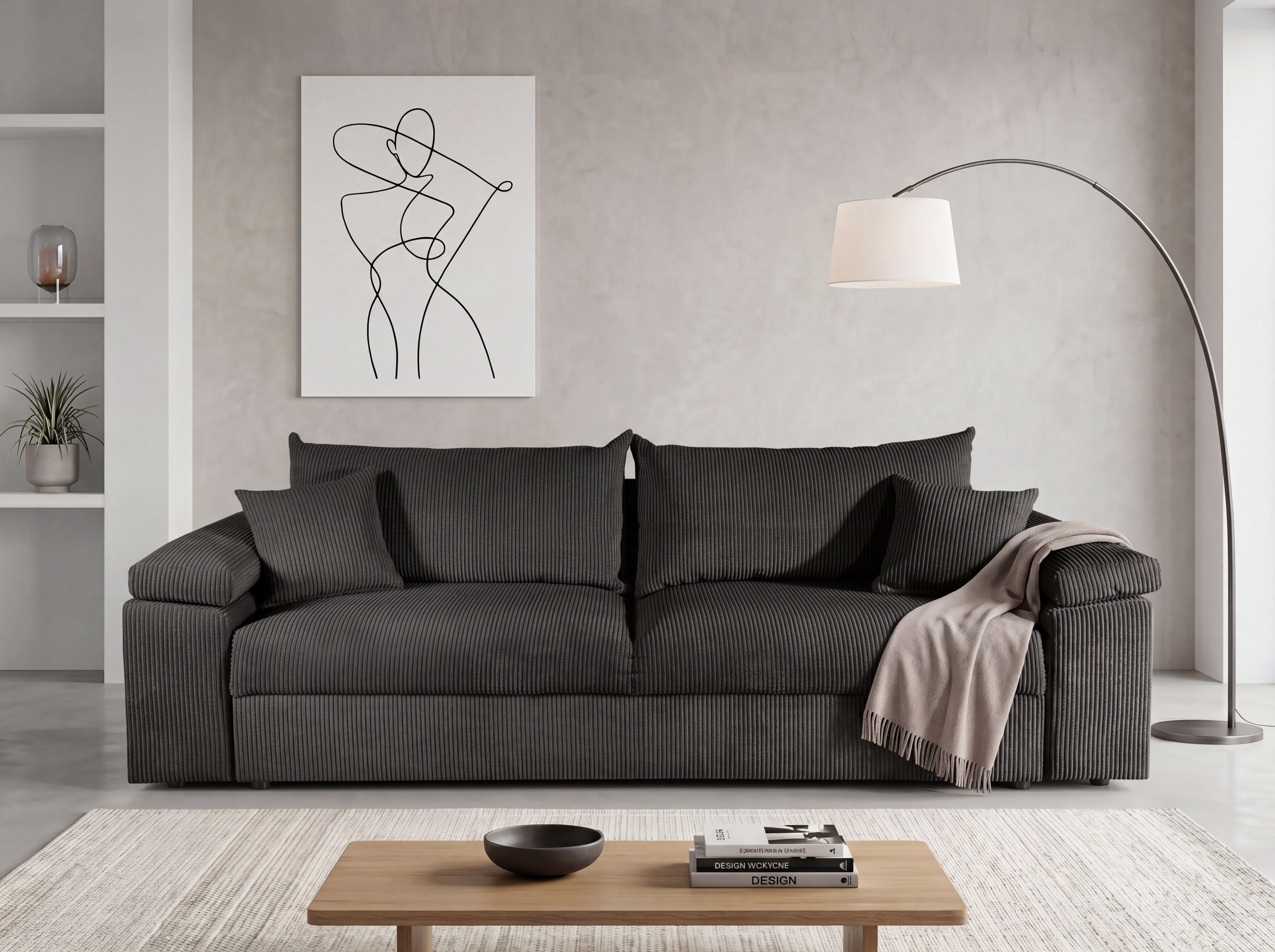 COLLECTION AB Schlafsofa "Mara, B: 249 cm, Liegefl. 139x195 cm" Dauer-Schlaffunktion, Bettkasten & Federkern, wahlweise mit Topper