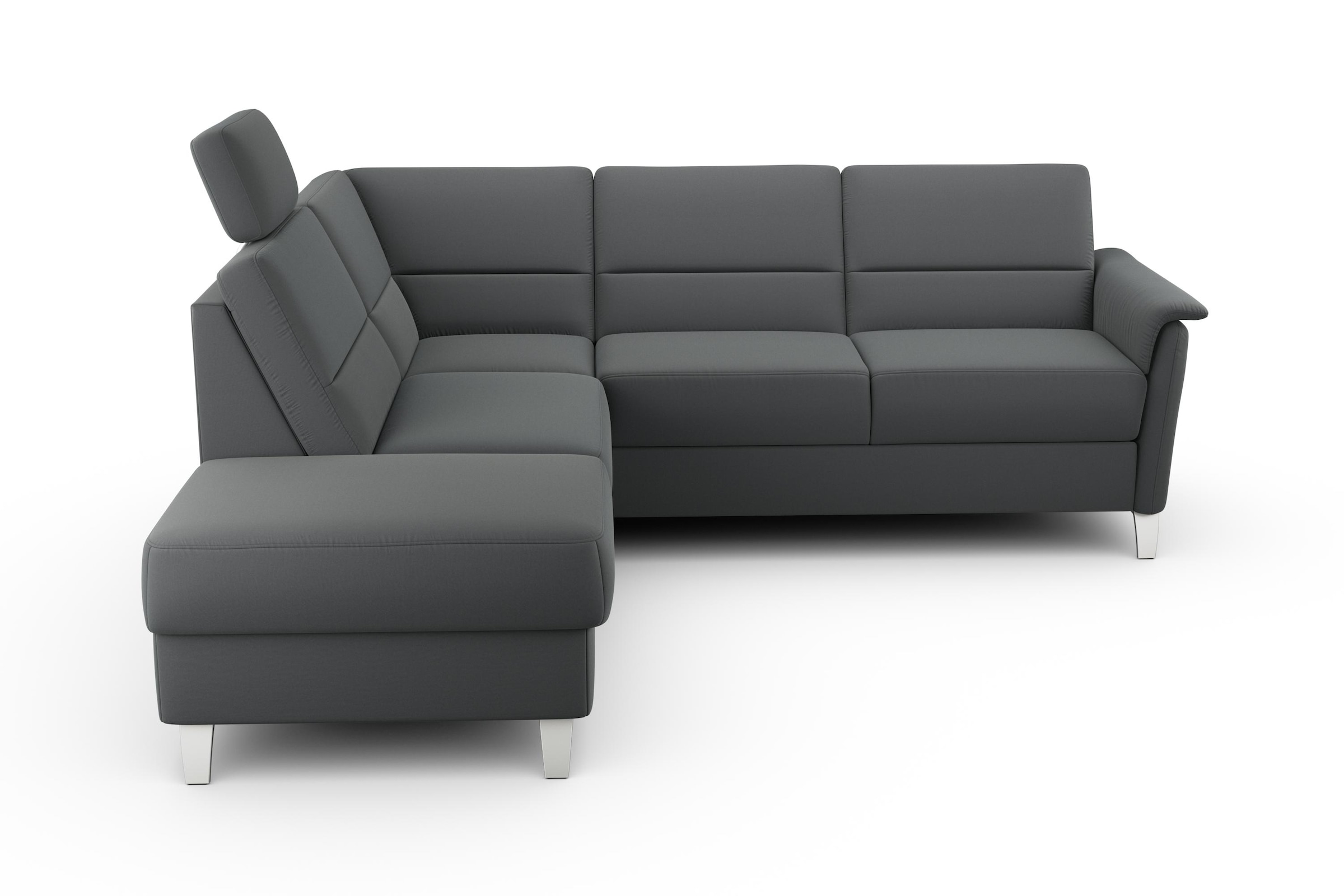 sit&more Ecksofa "Palmera L-Form, B: 236 cm", optional Bettfunktion & Bettk günstig online kaufen