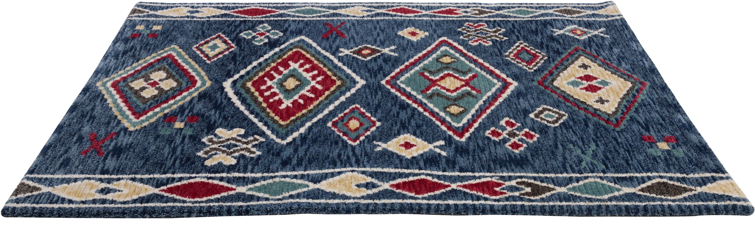 Gino Falcone Teppich »Vittoria 016« rechteckig 15 mm Höhe besonders weich durch Microfaser, ideal im Wohnzimmer & Schlafzimmer