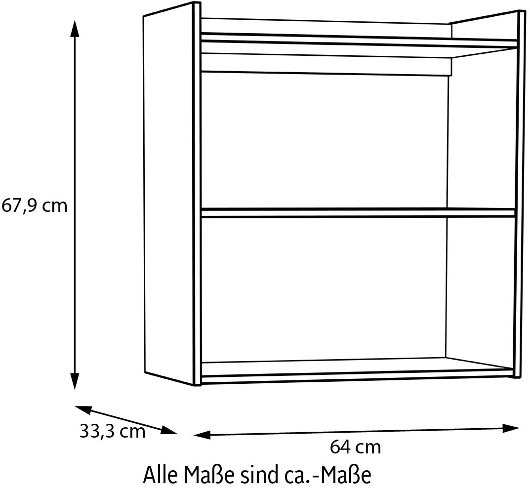 FORTE Wandregal »Whenua«, Wandregal, Salbeifarbig, robust und pflegeleicht, einfache Montage