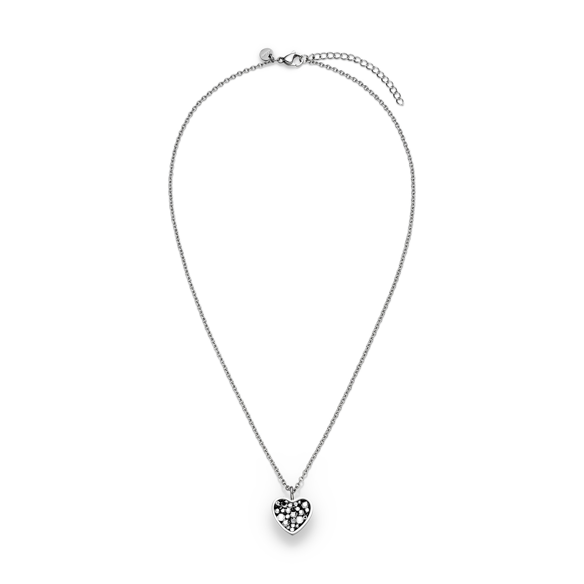s.Oliver Kette mit Anhänger »Schmuck Geschenk Edelstahl Halskette Crystal Rock, Herz« mit Glasstein