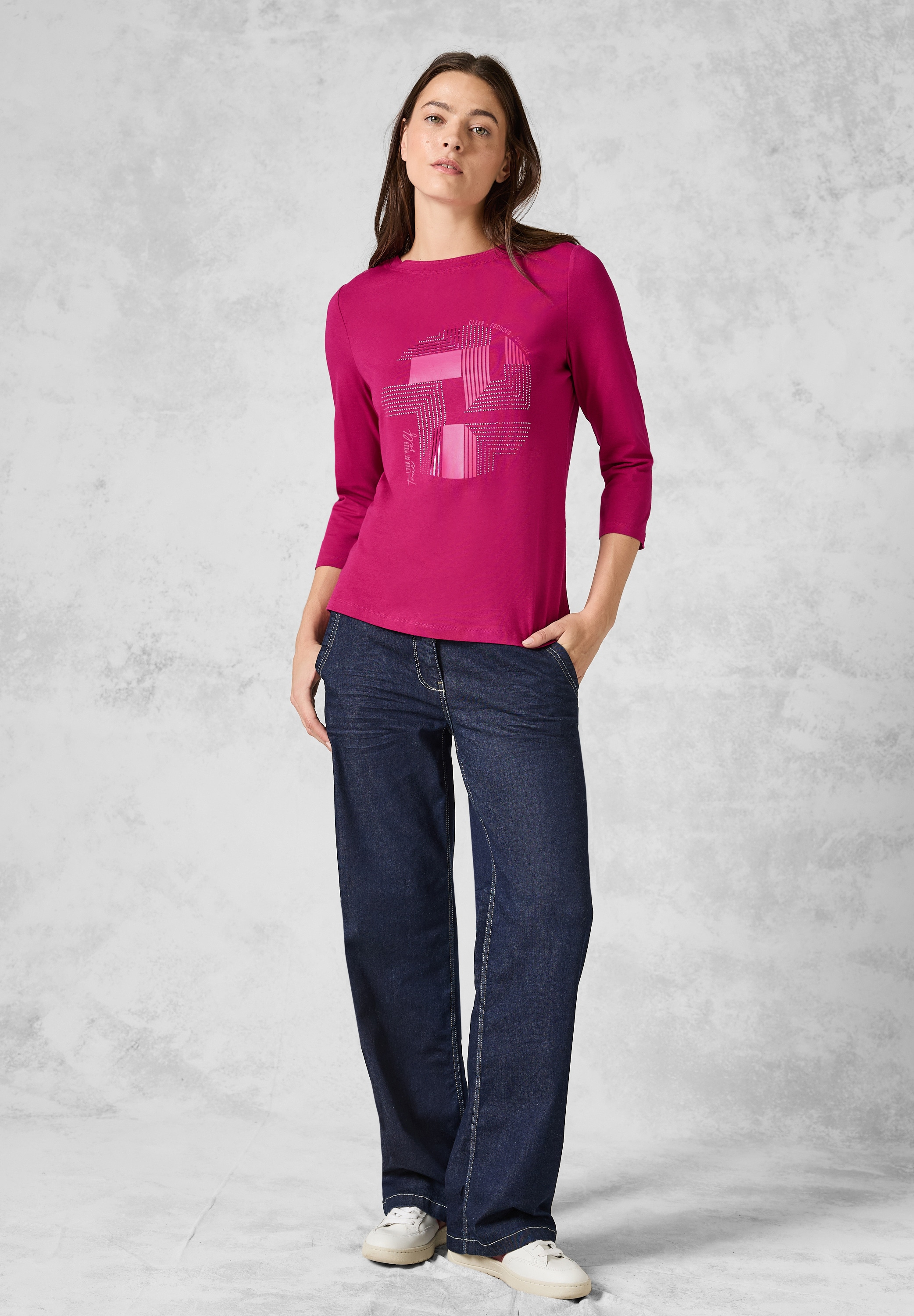 Cecil Print-Shirt, im soften Baumwoll-Mix